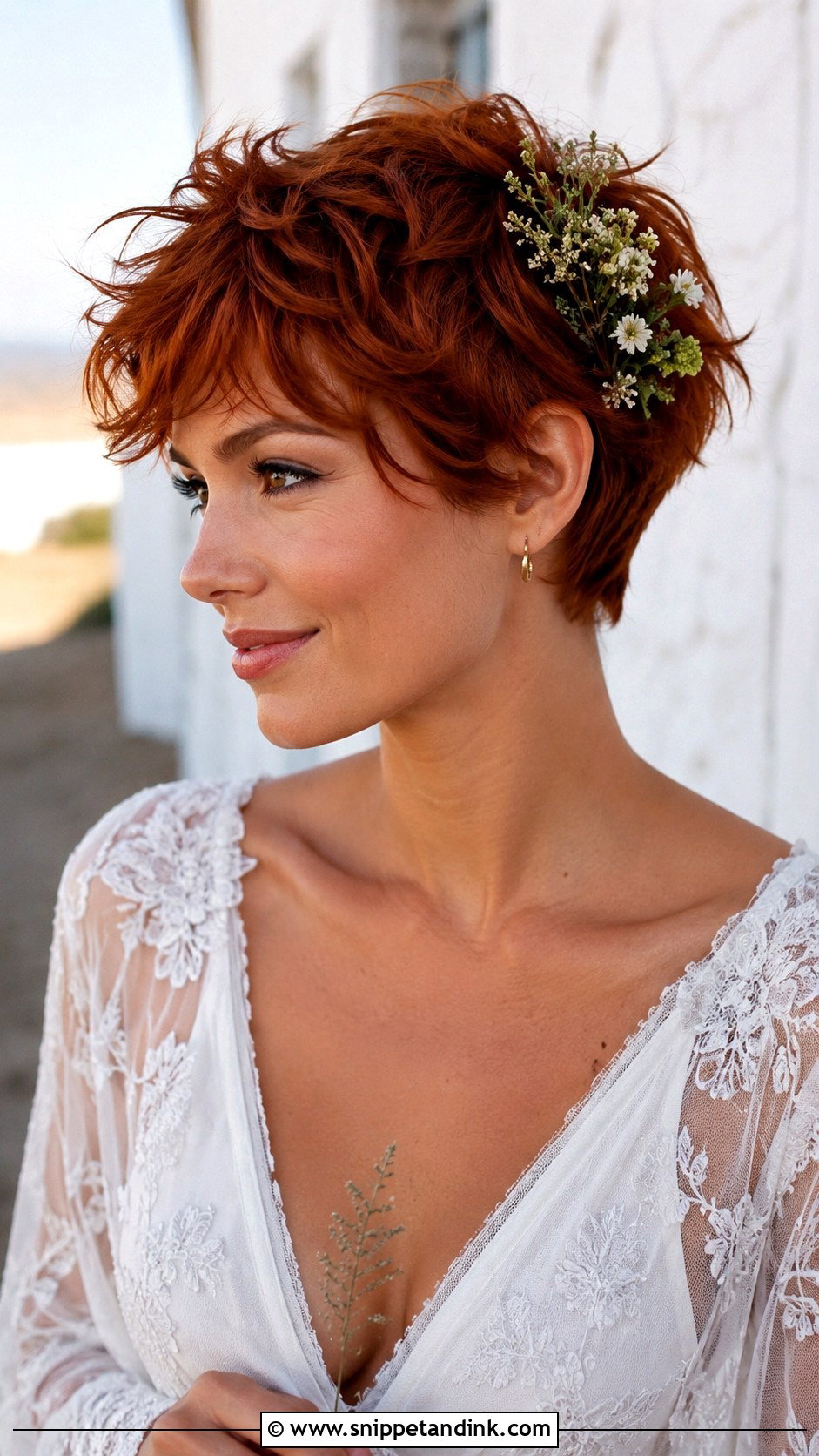 Tousled Pixie With Texture - Snippet and Ink - 20 Bridal Hairstyle for Short Hair Ideas