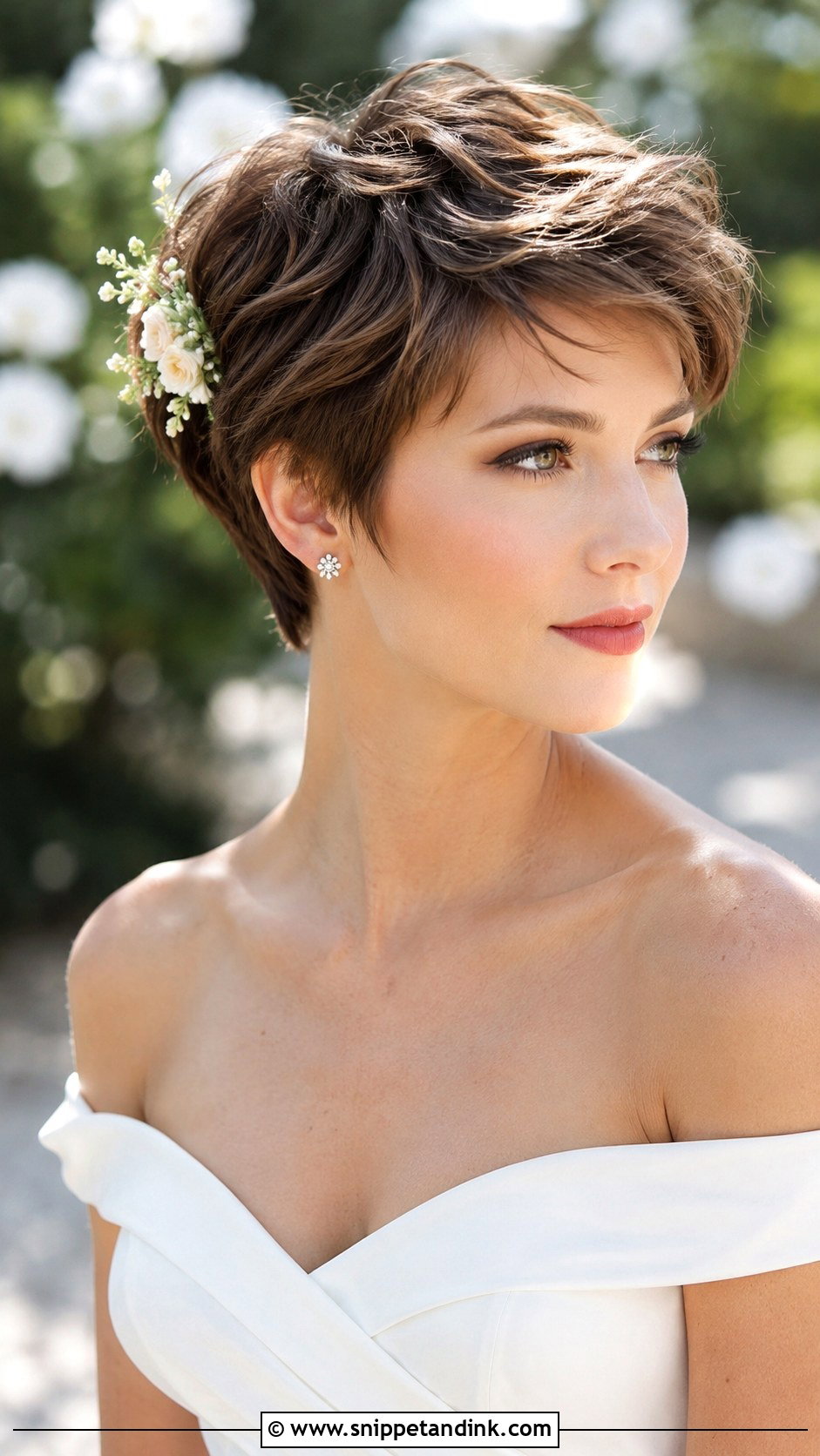 Tousled Pixie for Brides - Snippet and Ink - 25 Summer Wedding Hair Ideas