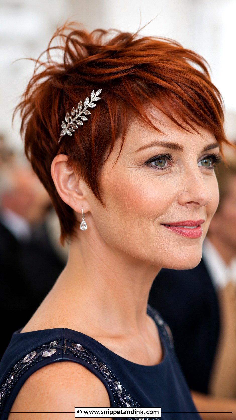 Tousled Pixie for Wedding Guest - Snippet and Ink - 30 Short Hair Styles for Wedding Guest
