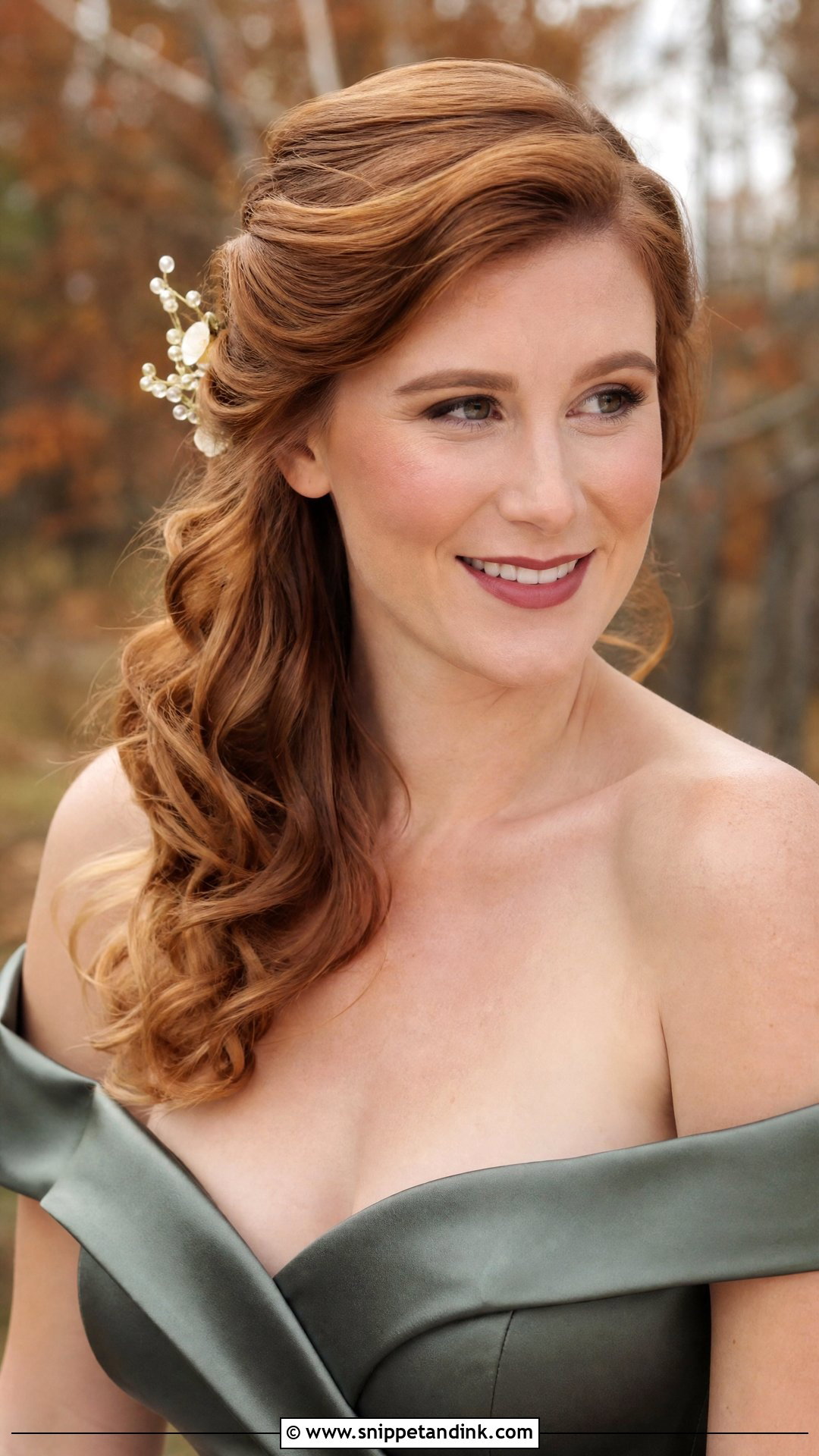 Tousled Side Swept Waves - Snippet and Ink - 20 Bohemian Bridal Hair Ideas