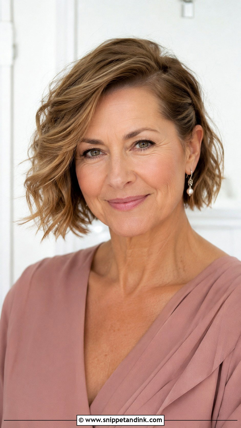 Tousled Textured Bob Styling - Snippet and Ink - 20 Medium Length Mother of the Bride Hair Ideas