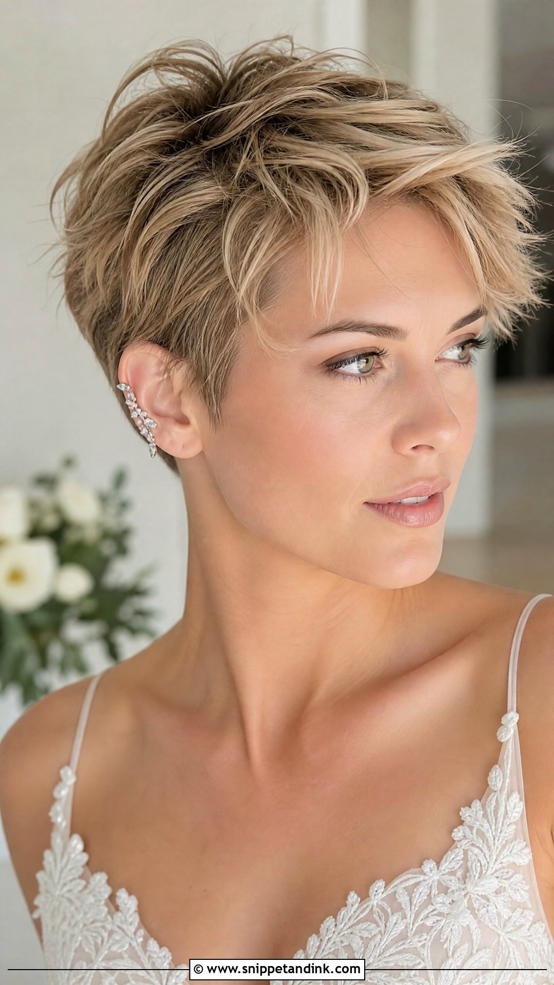 Tousled Textured Pixie - Snippet and Ink - 20 Wedding Hair Short Length Ideas