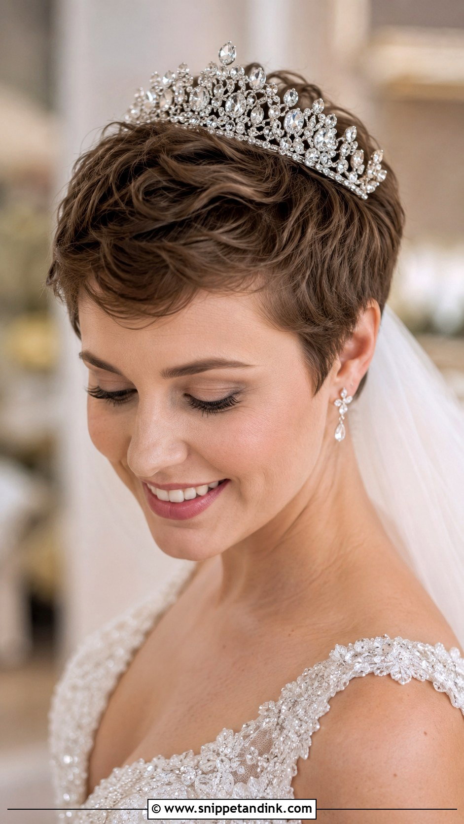 Tousled Textured Pixie - Snippet and Ink - 20 Pixie Wedding Hairstyles
