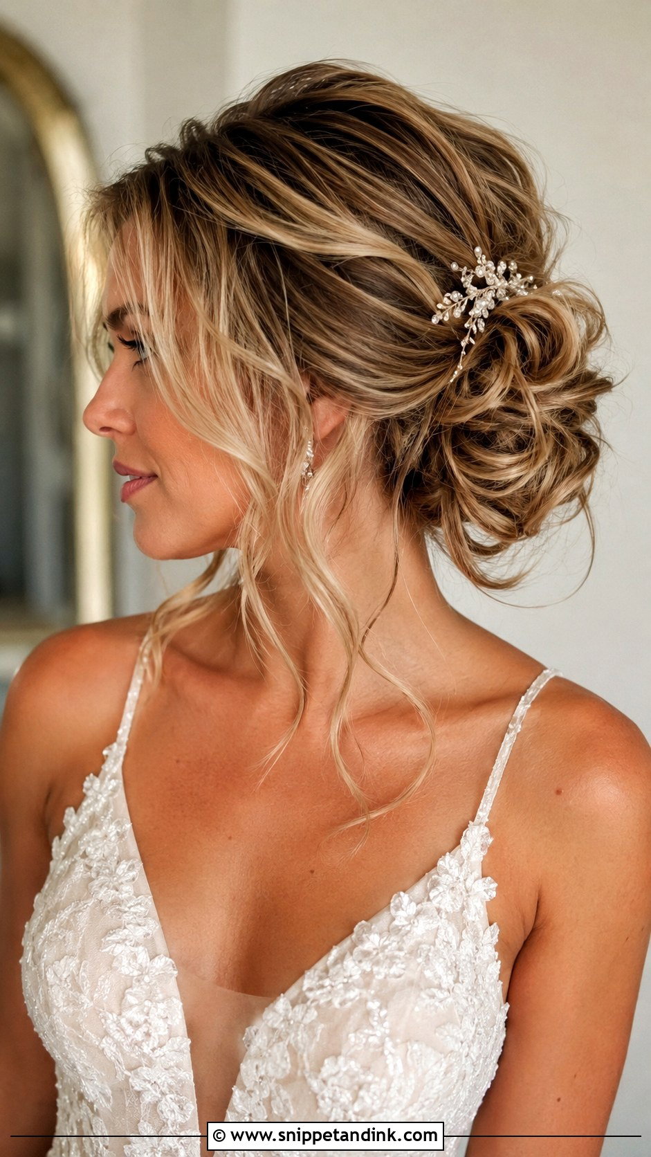 Tousled Textured Updo - Snippet and Ink - 20 Wedding Day Hairstyles for Bride