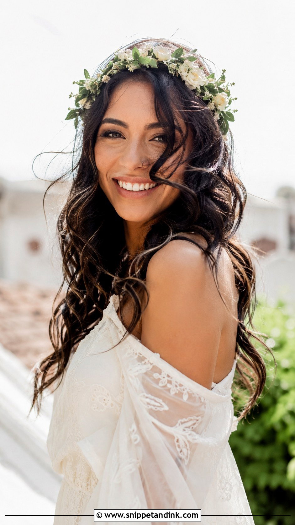 Tousled Textured Wedding Hair Down - Snippet and Ink - 20 Medium Length Wedding Hair Down Ideas