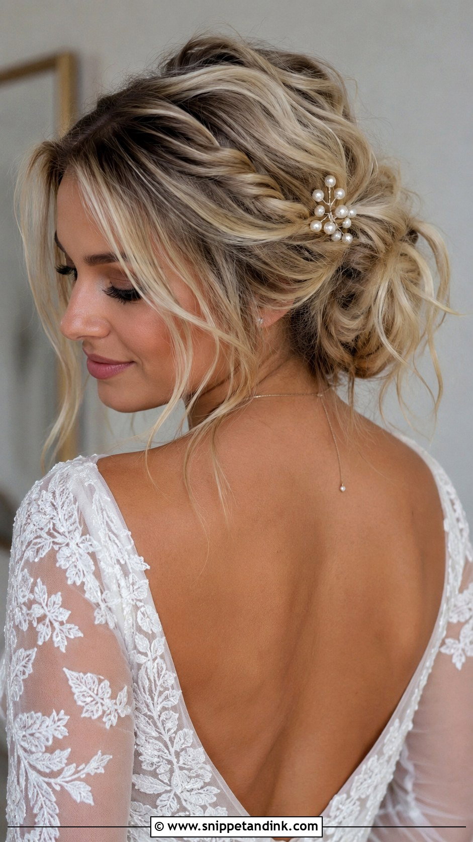 Tousled Updo Wedding Hairstyle - Snippet and Ink - 25 Wedding Bridal Hair Ideas