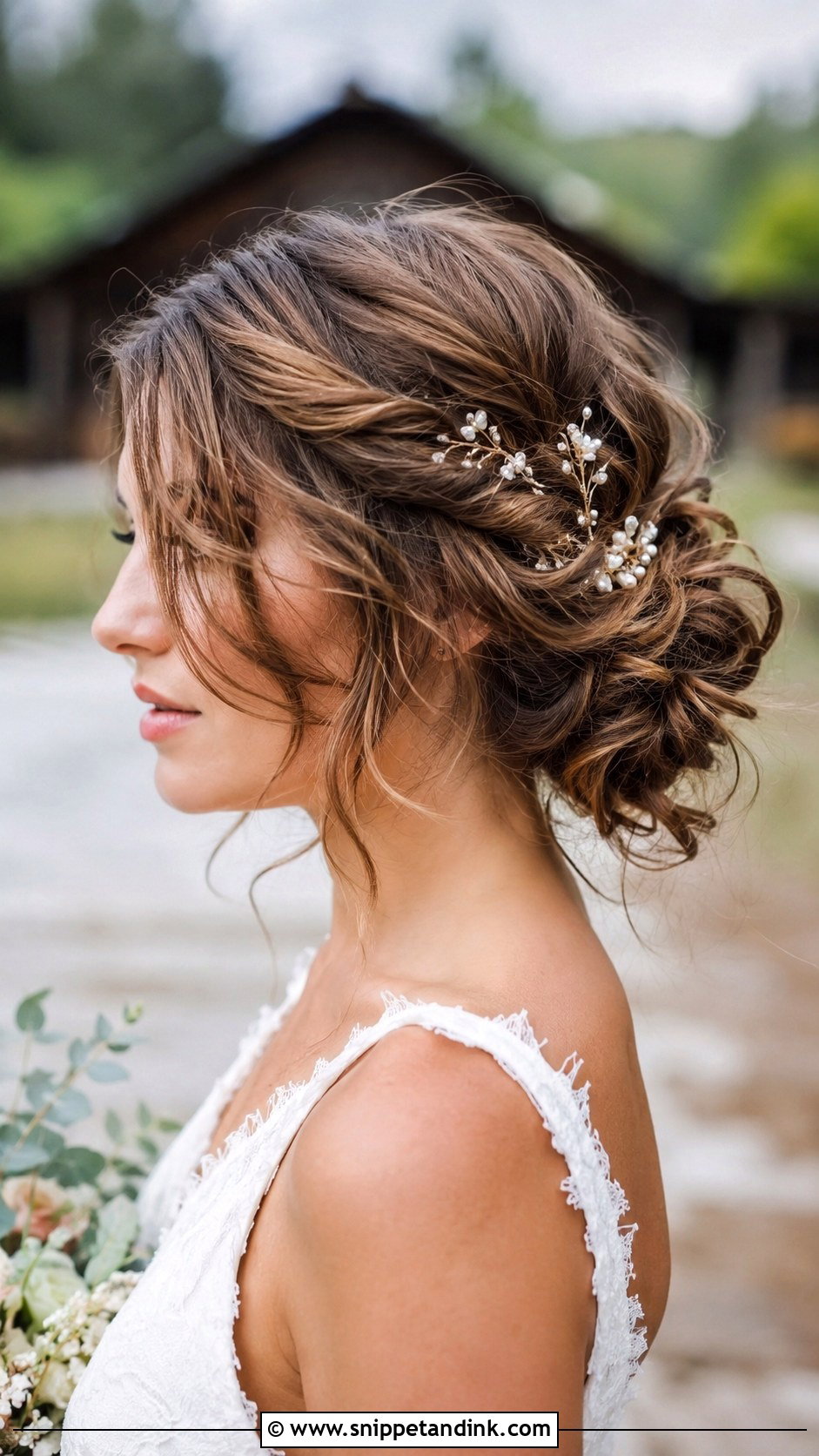 Tousled Updo Wedding Hairstyle - Snippet and Ink - 30 Bride Hairstyle Ideas
