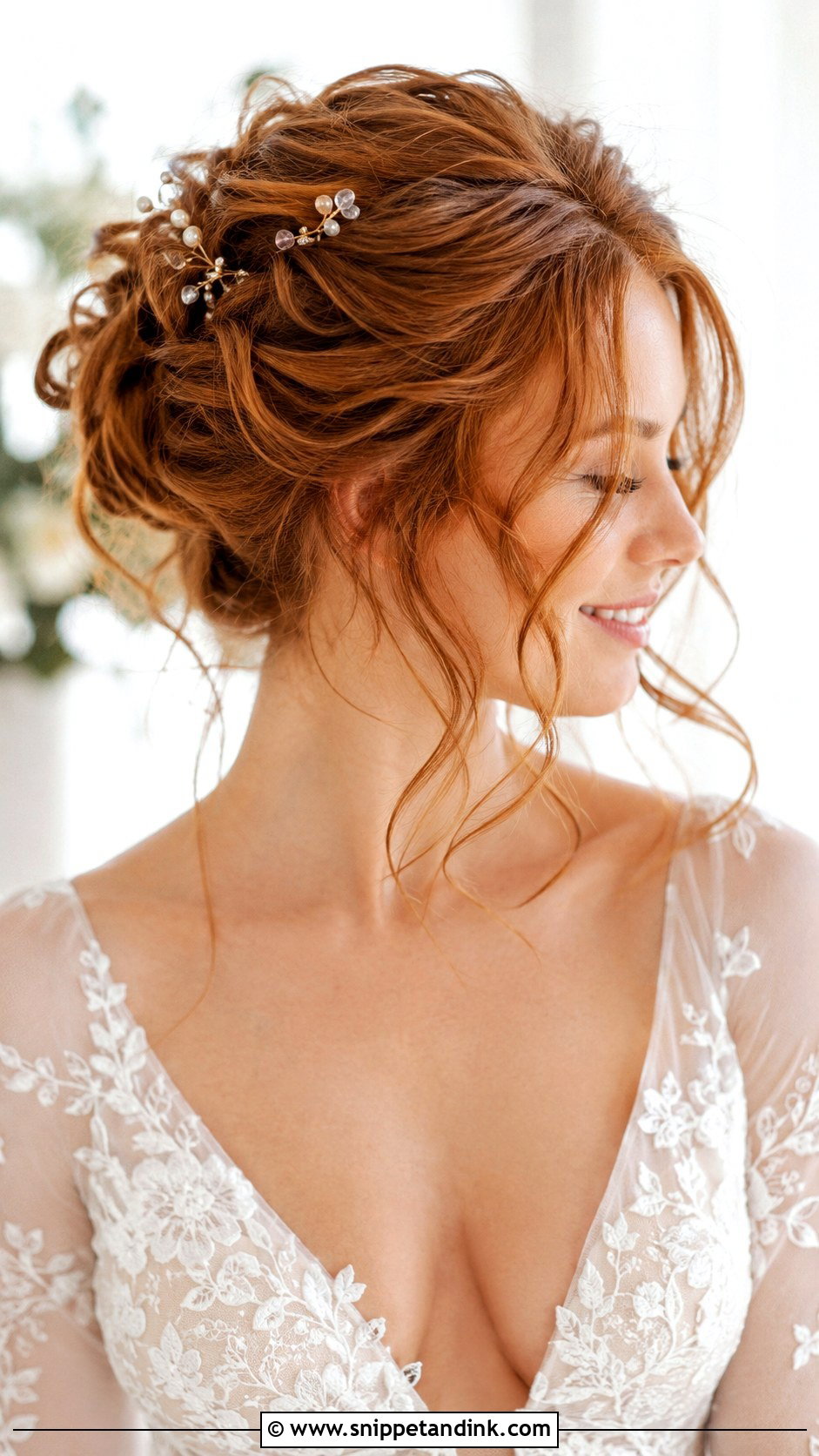 Tousled Updo Wedding Hairstyle - Snippet and Ink - 30 Bride Wedding Hair Styles