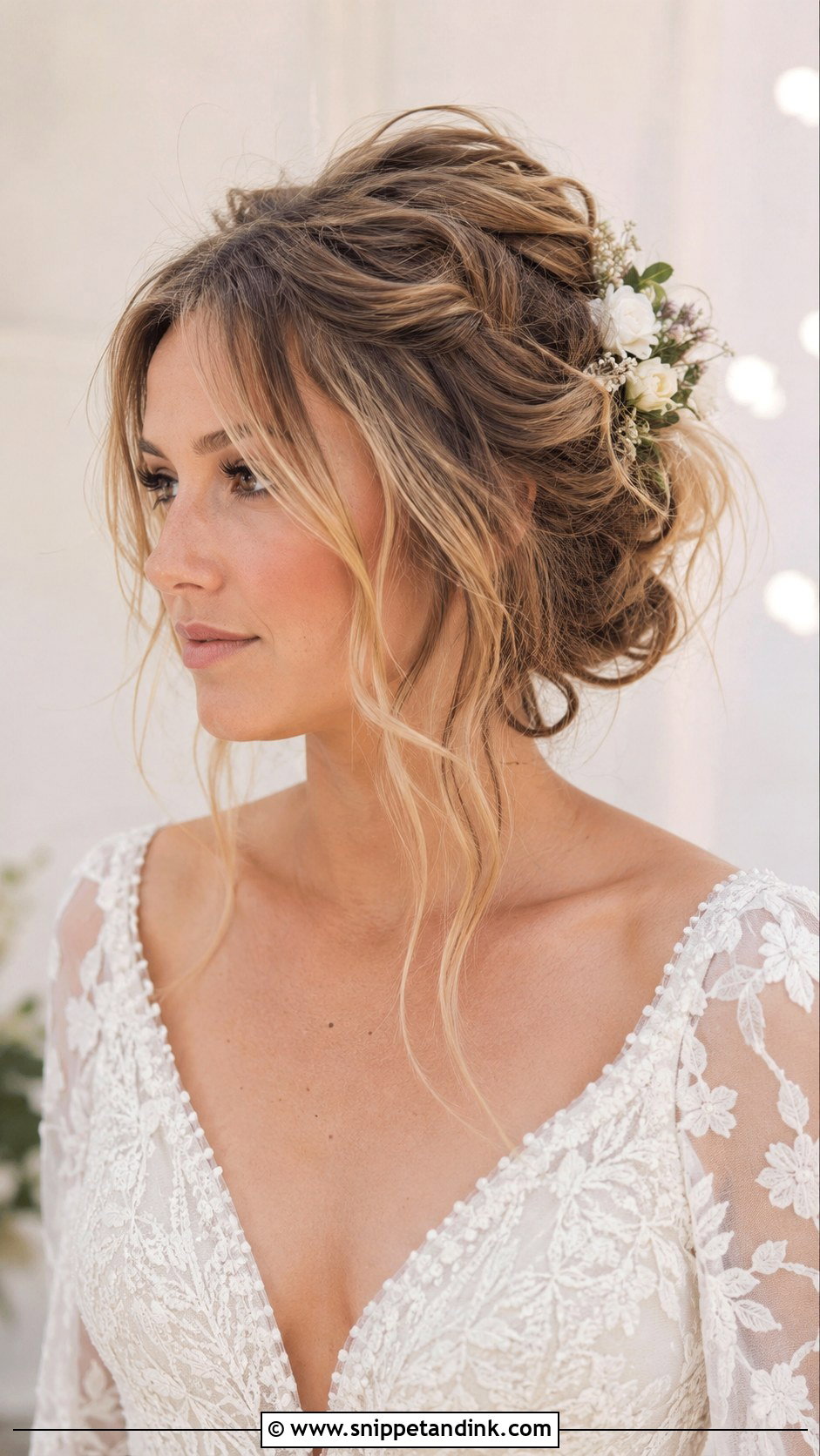 Tousled Updo Wedding Hairstyle - Snippet and Ink - 35 Bride Hairstyles