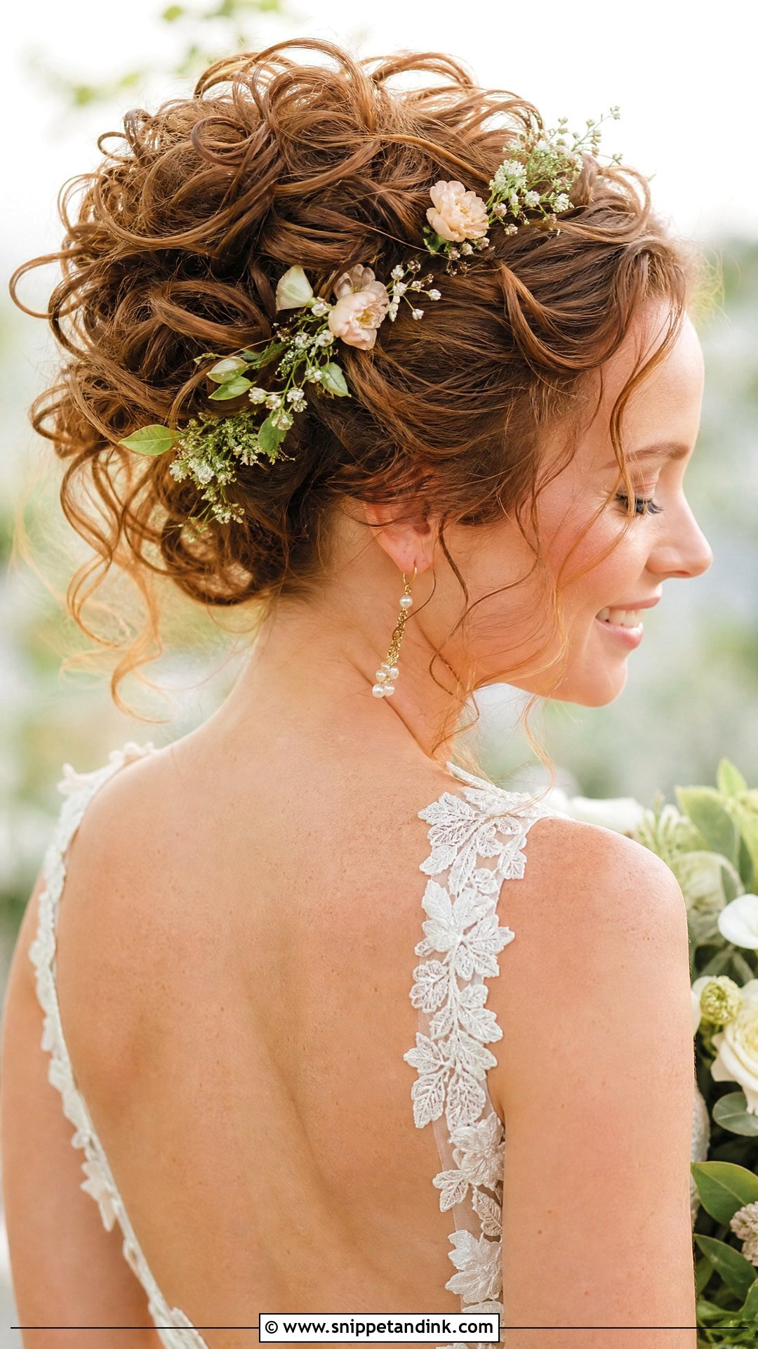 Tousled Updo With Curls Wedding Hairstyle - Snippet and Ink - 20 Unique Wedding Hairstyles