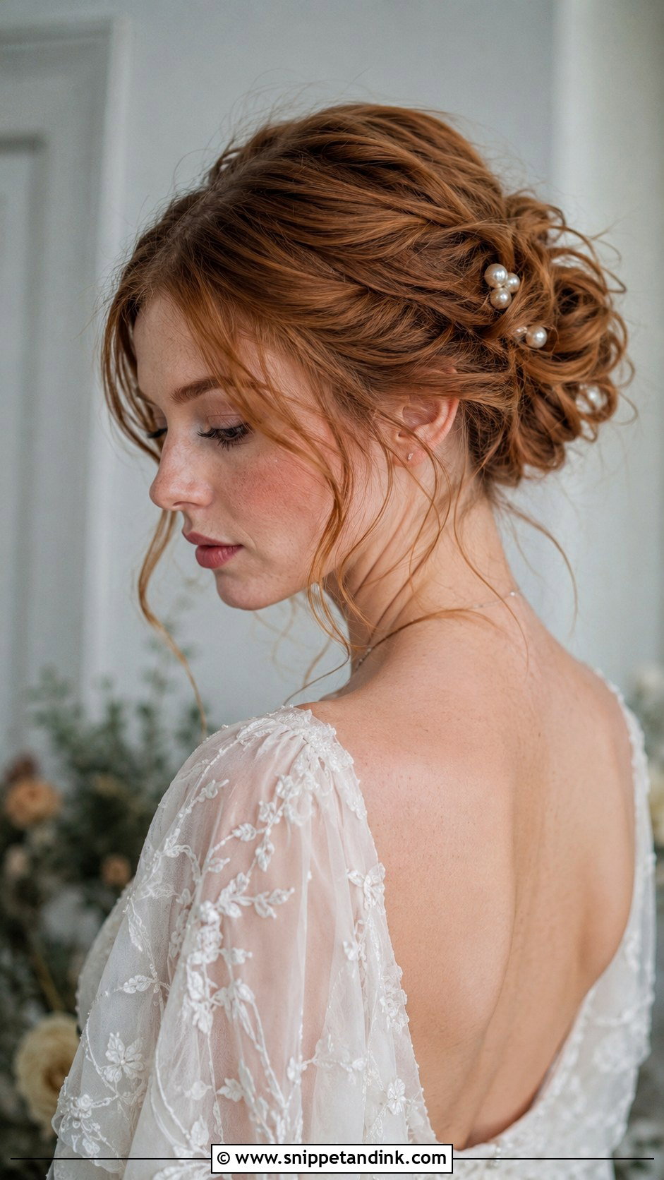 Tousled Updo With Face Framing Pieces - Snippet and Ink - 25 Natural Wedding Hairstyles