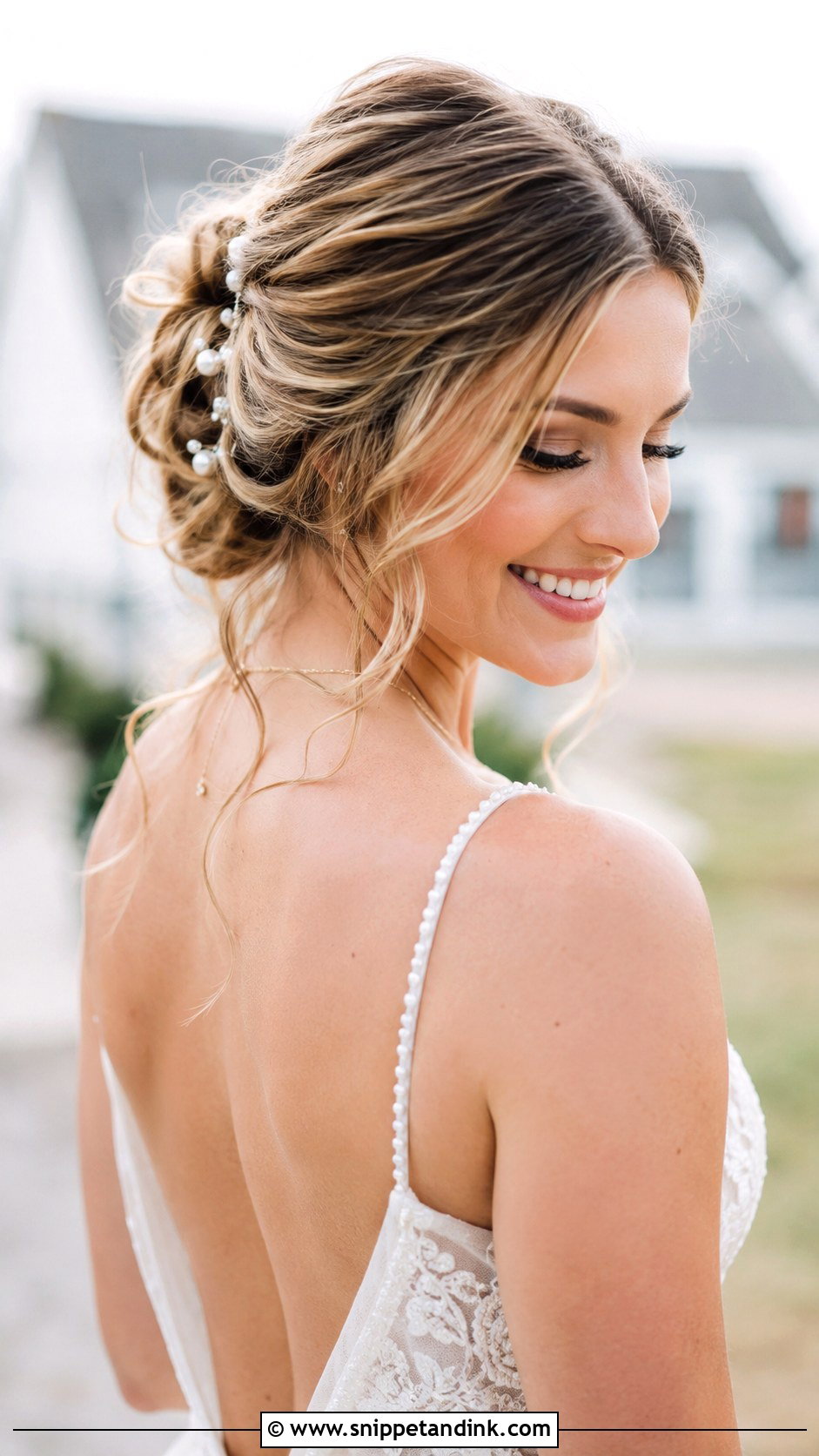 Tousled Updo With Face Framing Pieces - Snippet and Ink - 30 Hairstyles for Bride