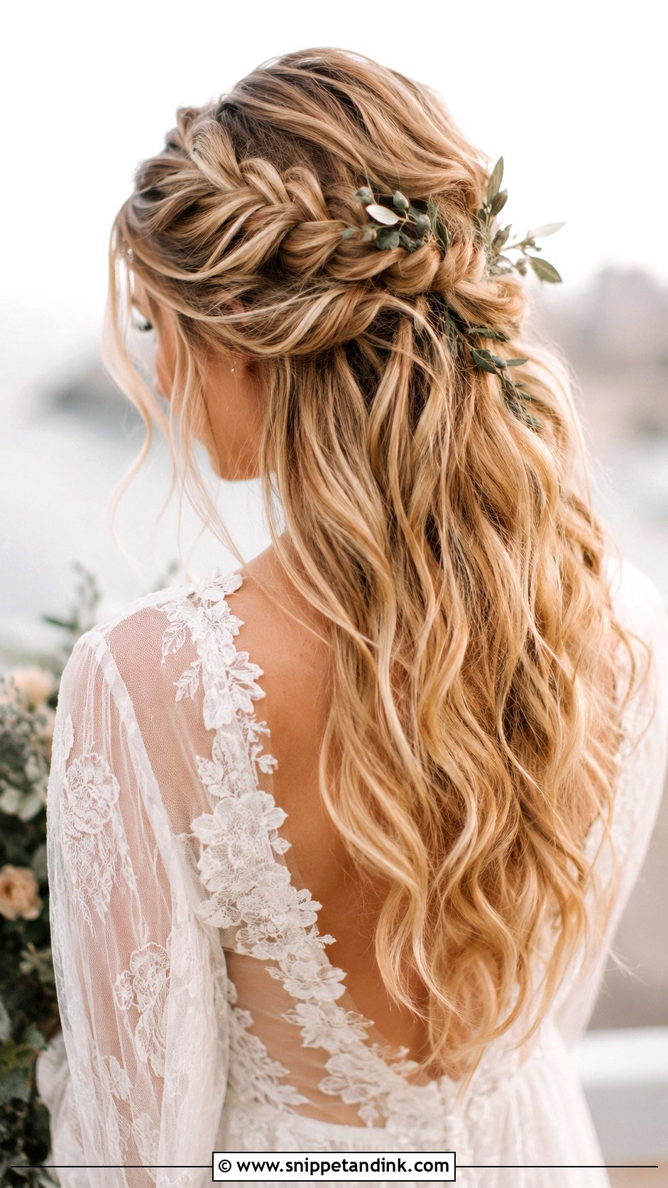 Tousled Updo With Loose Strands - Snippet and Ink - 20 Round Face Bridal Hairstyles