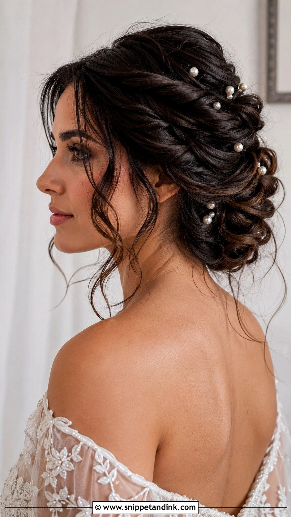 Tousled Updo With Twists - Snippet and Ink - 25 Engagement Bridal Hairstyles