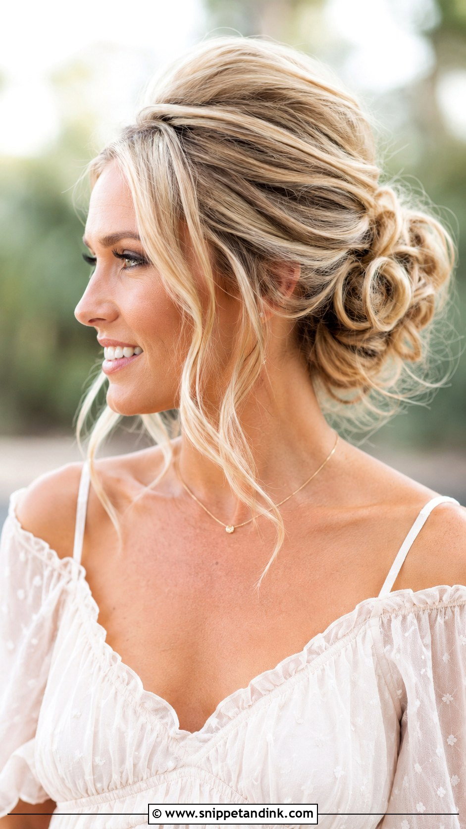Tousled Updo With Volume - Snippet and Ink - 25 Wedding Guest Updos for Medium Hair