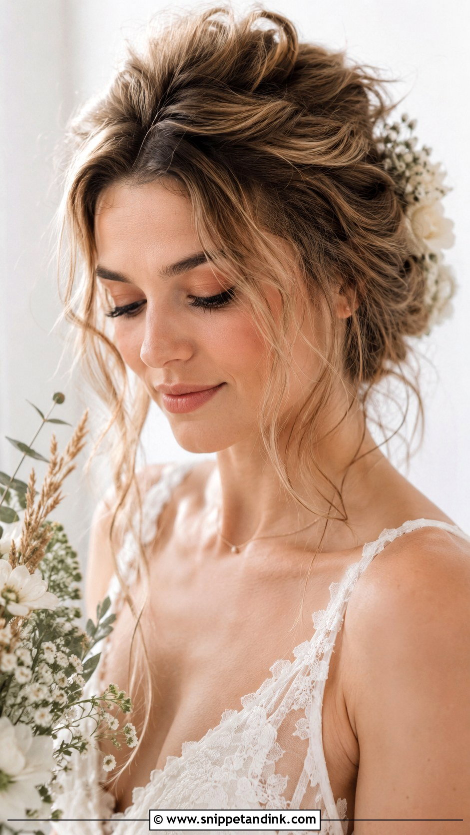 Tousled Updo for Brides - Snippet and Ink - 25 Hairstyle for Marriage Ideas