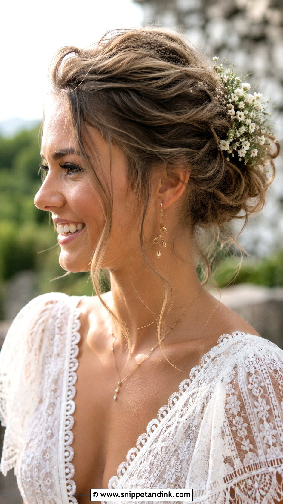 Tousled Updo for Long Hair - Snippet and Ink - 25 Simple Wedding Hairstyles for Long Hair
