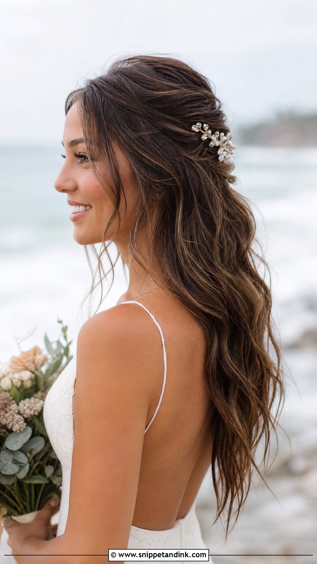 Tousled Waves Wedding Hairstyle - Snippet and Ink - 20 Wedding Hairstyle Ideas