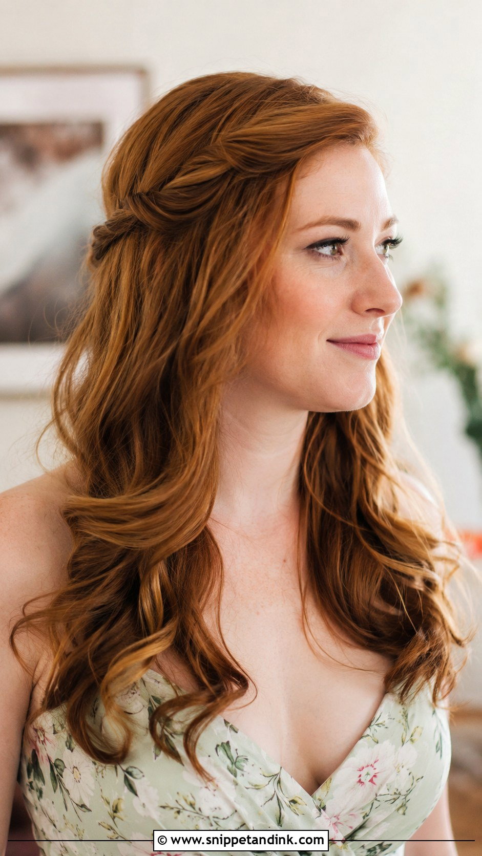 Tousled Waves With Twisted Sides - Snippet and Ink - 25 Wedding Guest Hair Down Ideas
