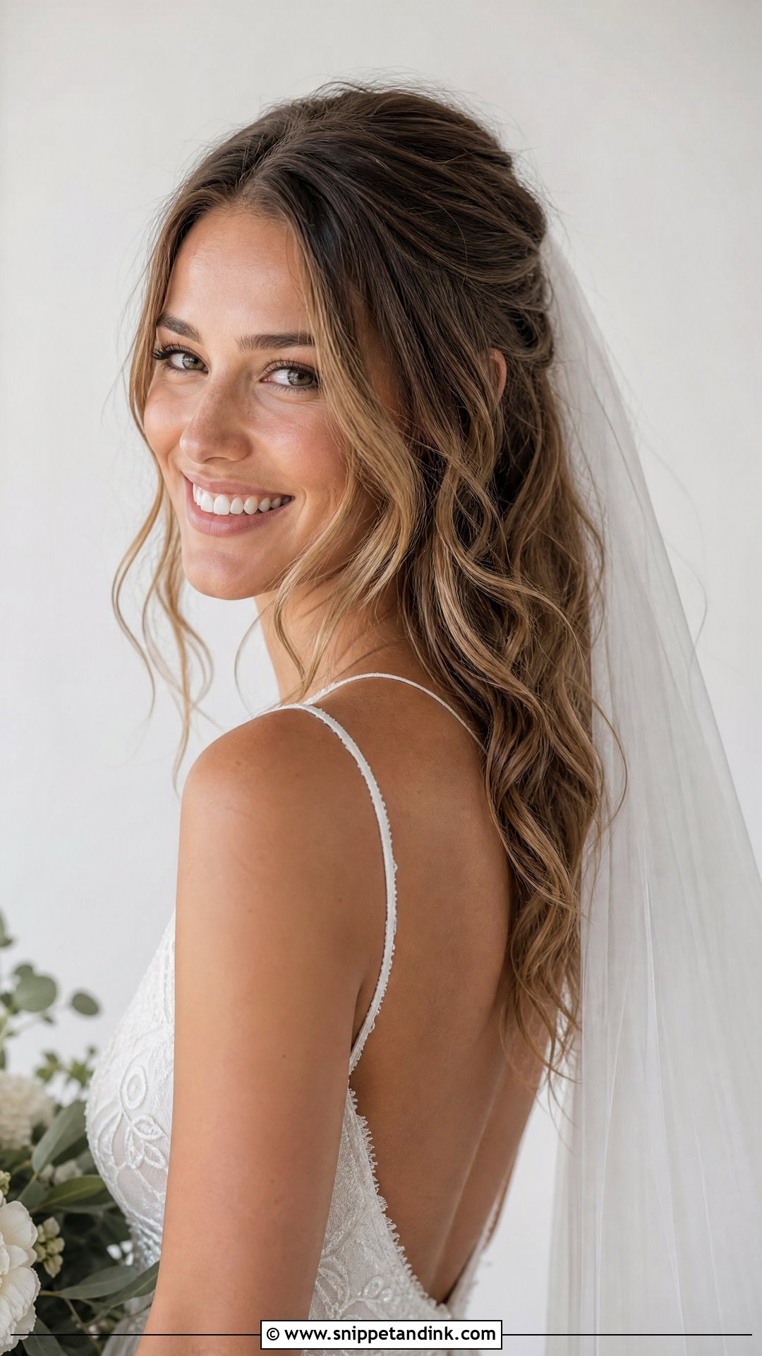 Tousled Waves for an Effortless Bride - Snippet and Ink - 20 All Down Wedding Hair Ideas