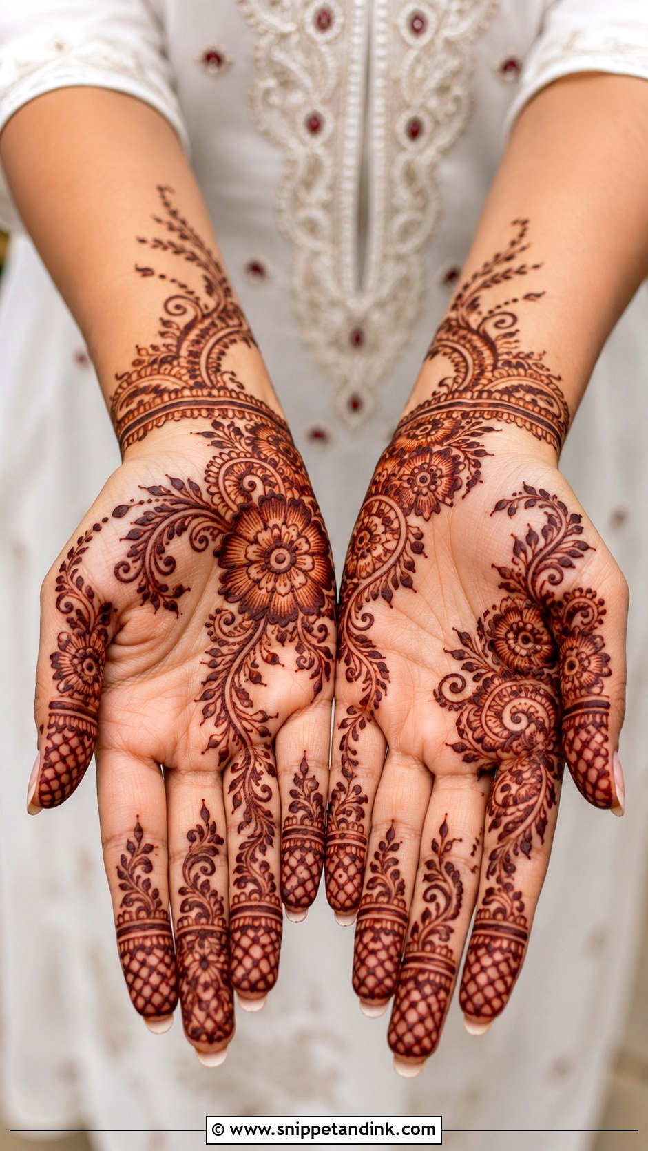 Traditional Arabic Mehndi Design - Snippet and Ink - 35 Traditional Mehndi Designs