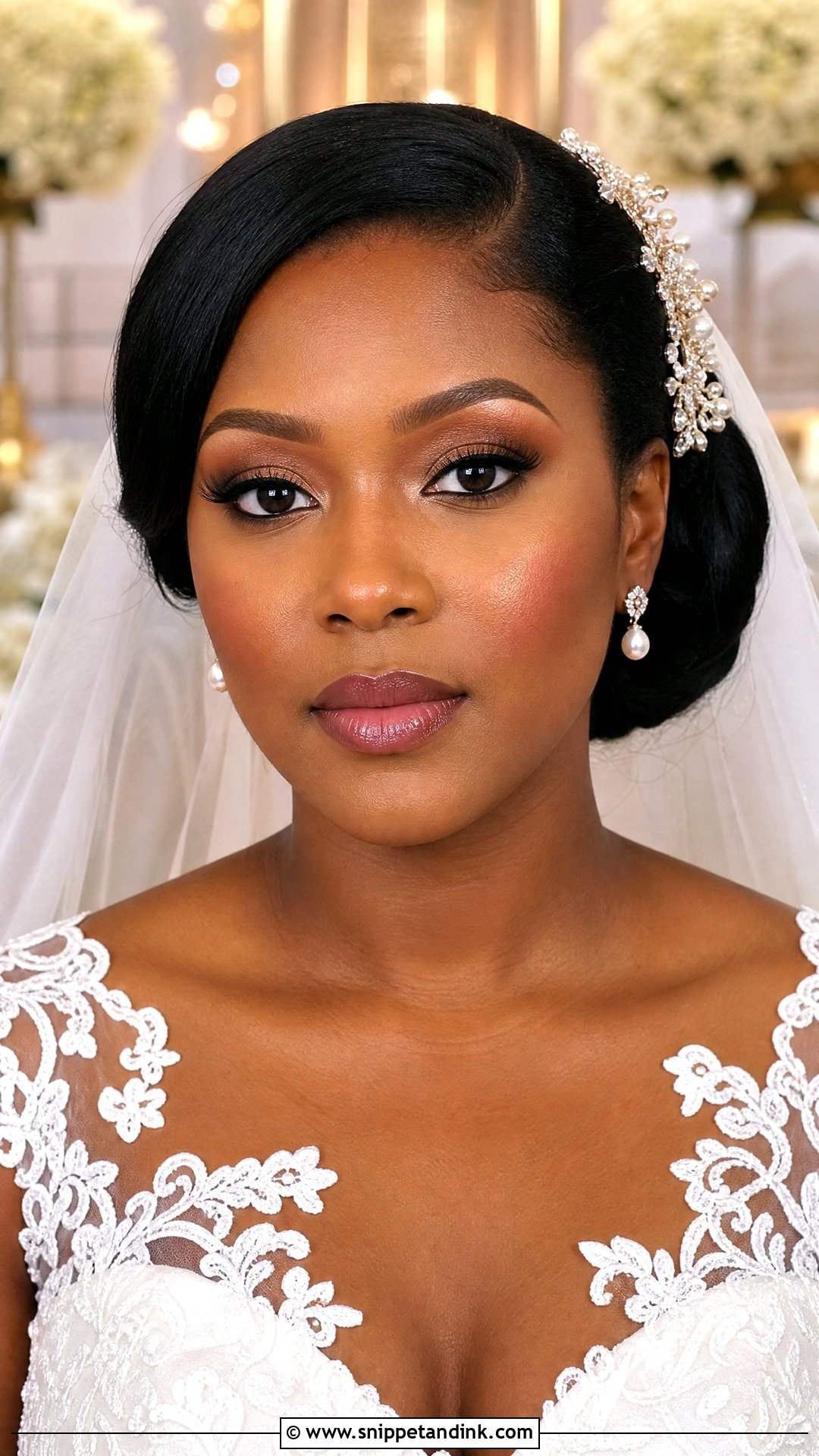 Traditional Black Bridal Makeup - Snippet and Ink - 30 Black Bridal Makeup Ideas