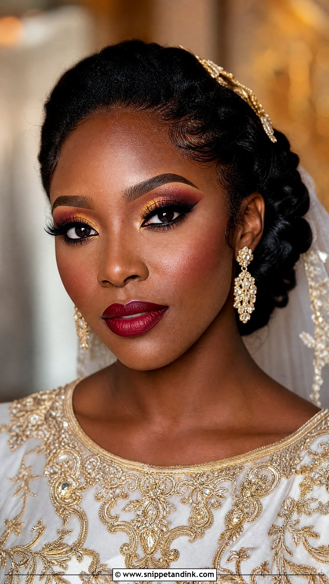 Traditional Bridal Makeup For Dark Skin - Snippet and Ink - 20 Dark Skin Bridal Makeup Ideas