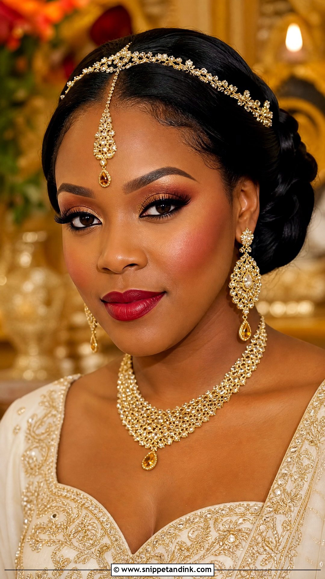 Traditional Bridal Makeup For Dark Skin - Snippet and Ink - 20 Bridal Makeup for Dark Skin Ideas