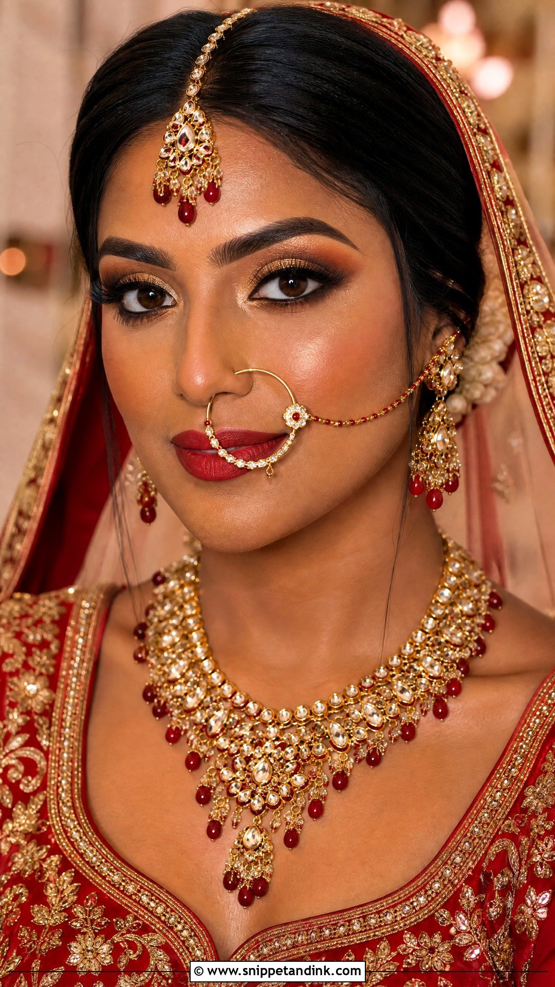 Traditional Bridal Makeup For Dusky Skin - Snippet and Ink - 20 Dusky Skin Bridal Makeup Ideas