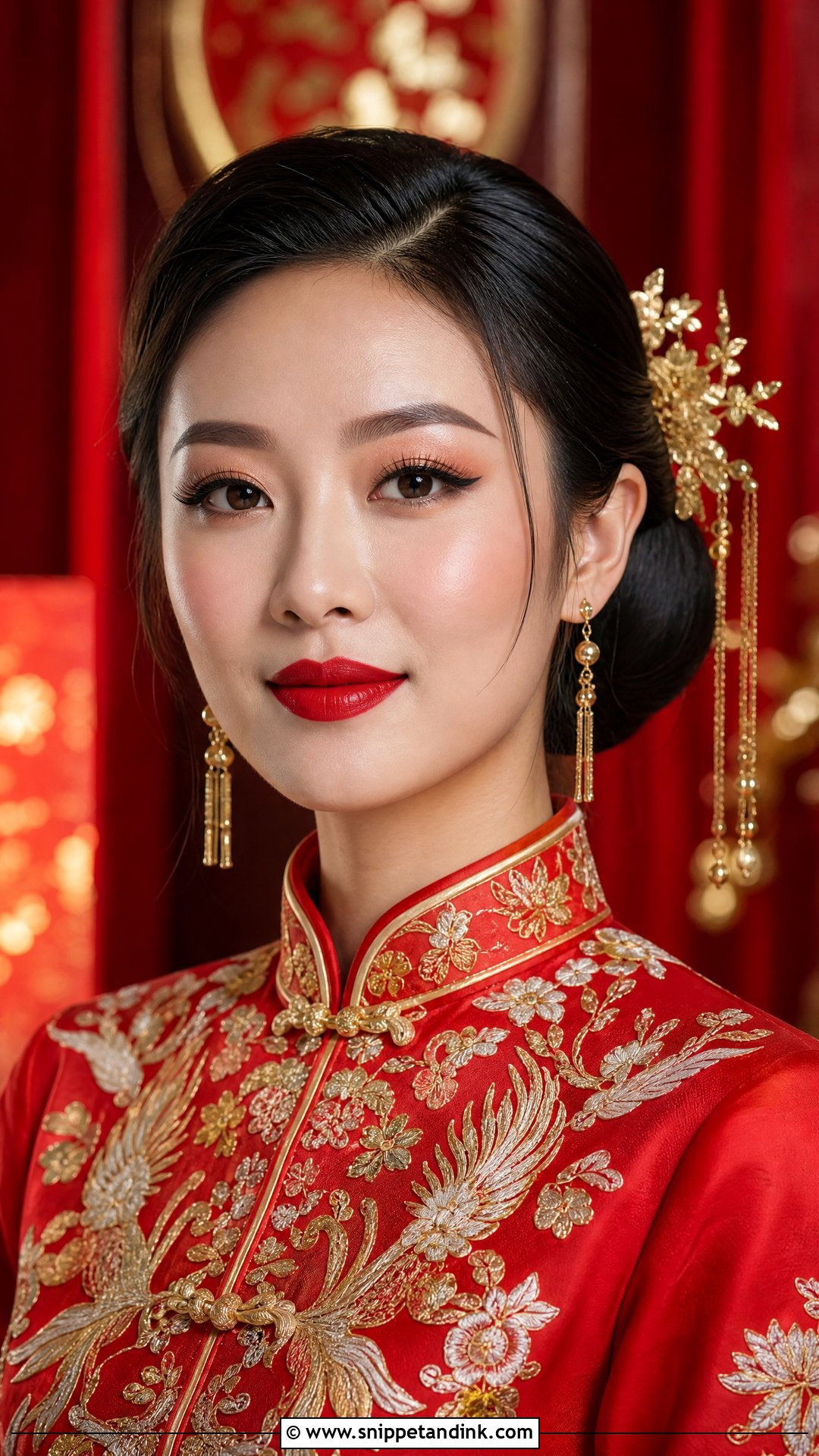 Traditional Chinese Bridal Makeup - Snippet and Ink - 20 Traditional Wedding Makeup Ideas