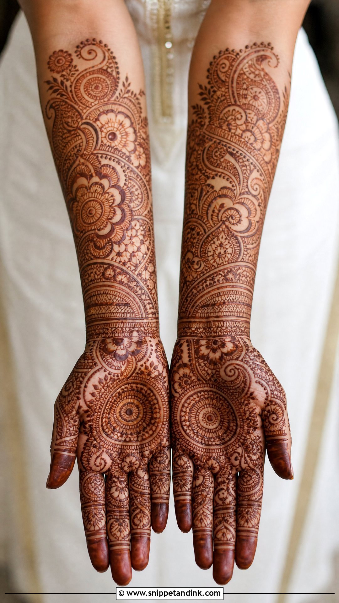 Traditional Indian Bridal Full Hand Mehndi Design - Snippet and Ink - 20 Indian Bridal Full Hand Mehndi Designs