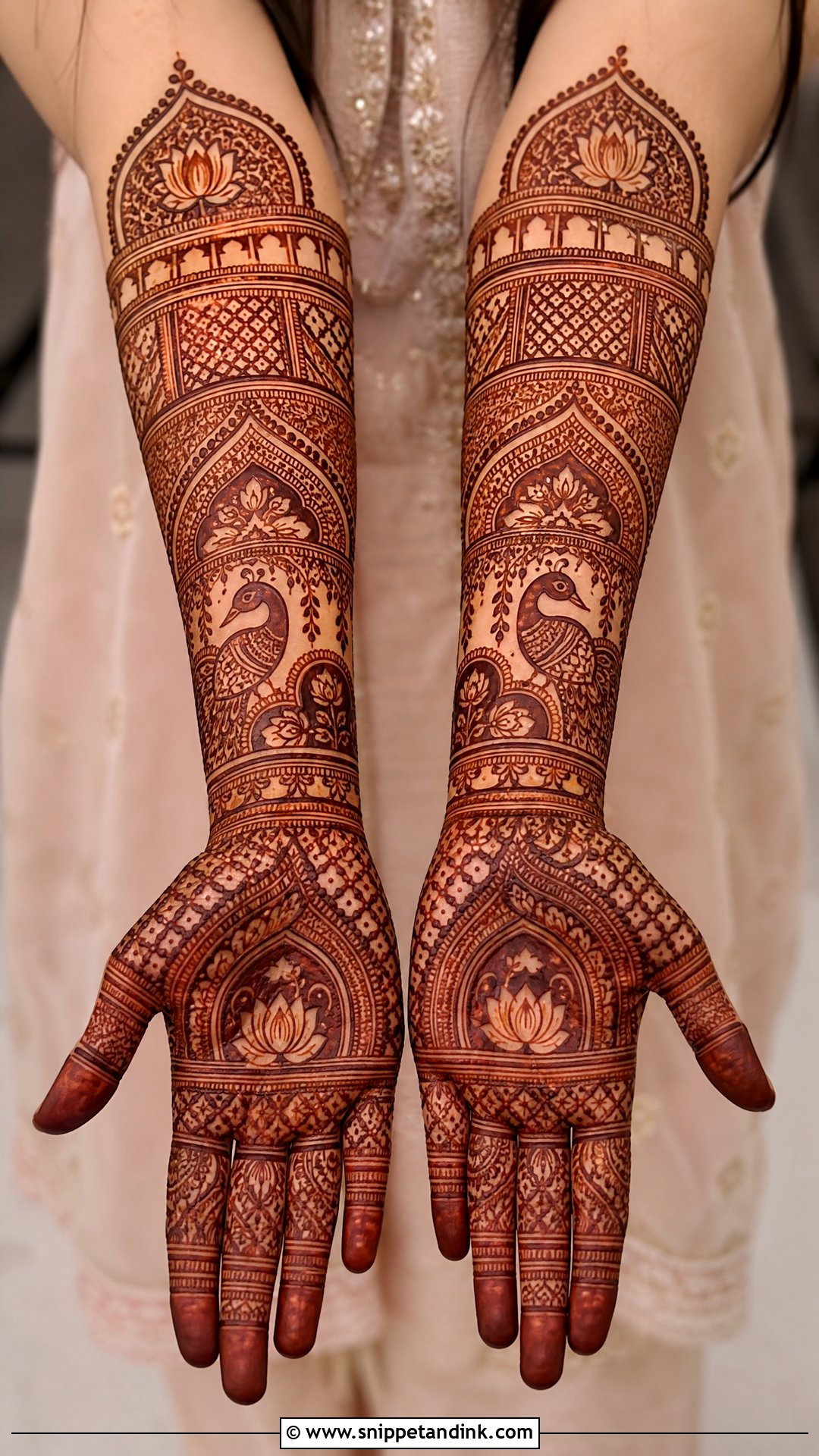 Traditional Indian Mehndi Design for Sister Wedding - Snippet and Ink - 25 Mehndi Designs for Sisters Wedding