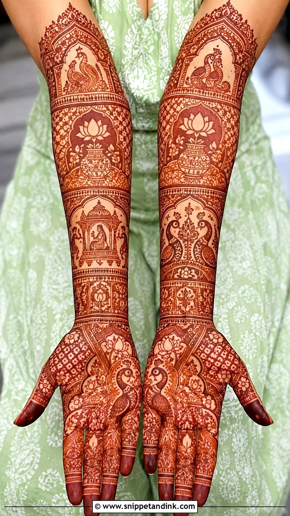 Traditional Marwari Mehndi Design - Snippet and Ink - 30 Marwari Mehndi Design Ideas