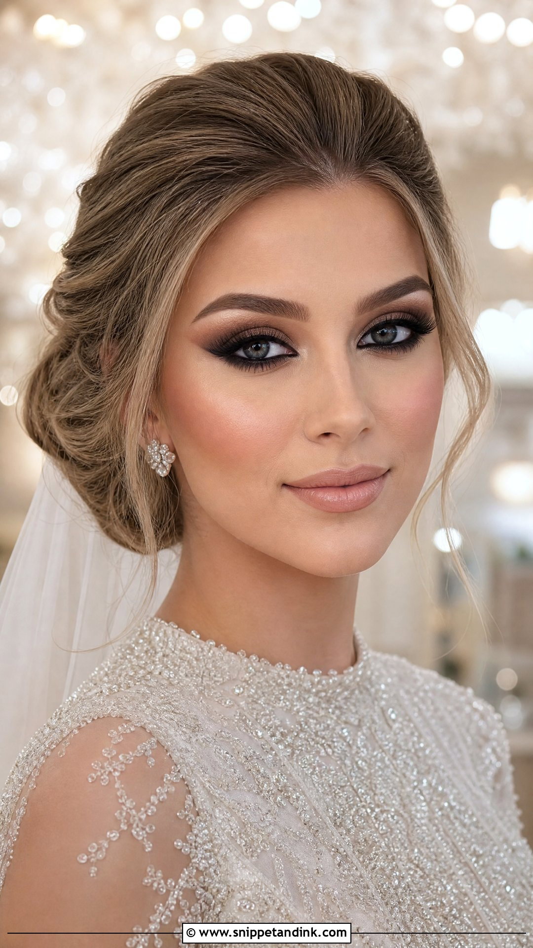 Traditional Smokey Eye Bridal Makeup - Snippet and Ink - 20 Traditional Wedding Makeup Ideas
