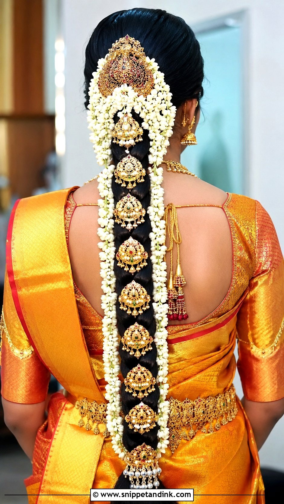 Traditional South Indian Braid - Snippet and Ink - 25 Indian Wedding Hair Ideas