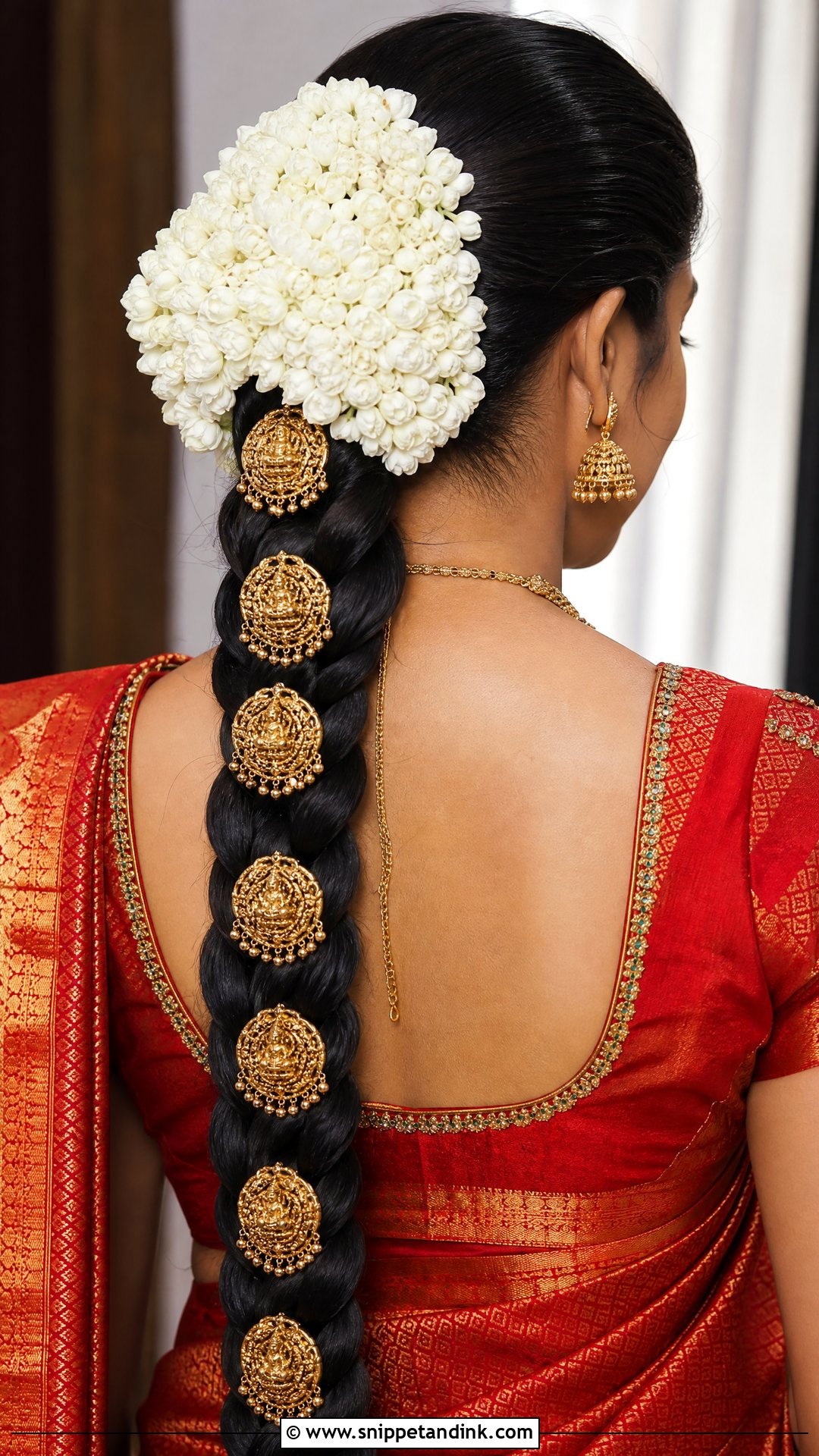 Traditional South Indian Jada Braid - Snippet and Ink - 20 Indian Wedding Braids Bridal Hairstyle