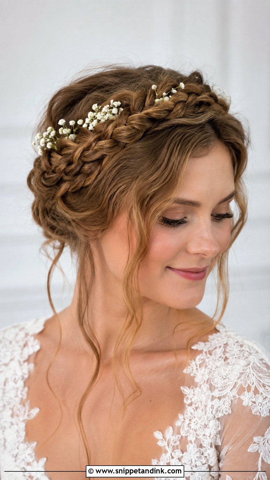 Traditional Wedding Braided Crown - Snippet and Ink - 15 Traditional Wedding Hair Ideas