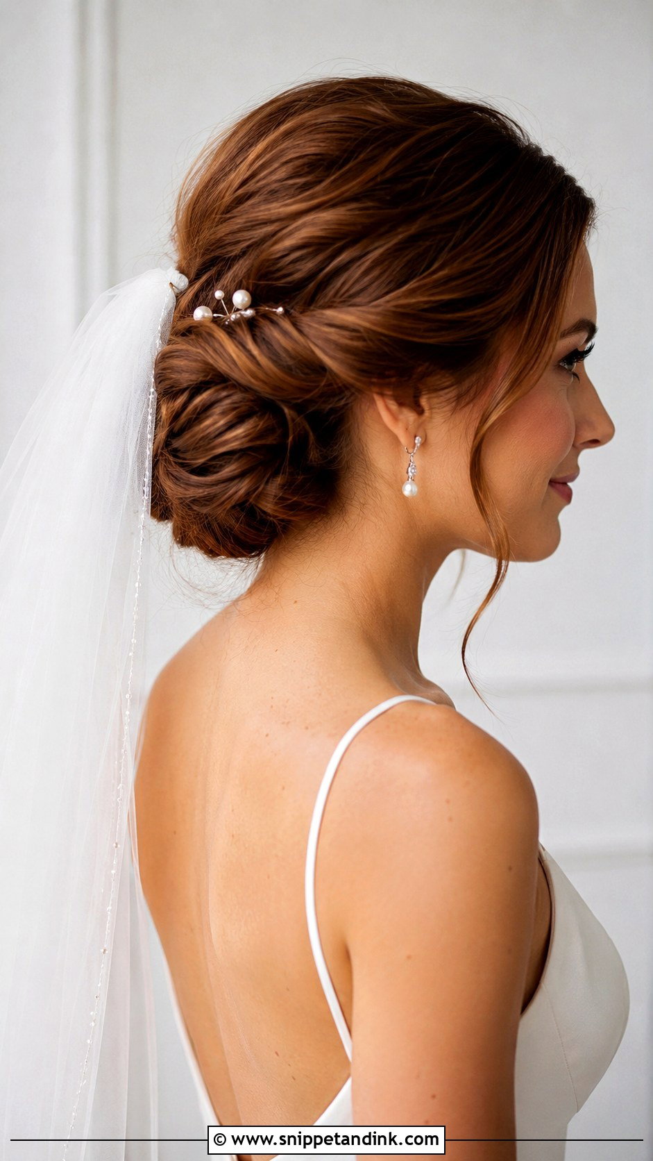 Traditional Wedding Bridal Bun With Veil - Snippet and Ink - 15 Traditional Wedding Hair Ideas