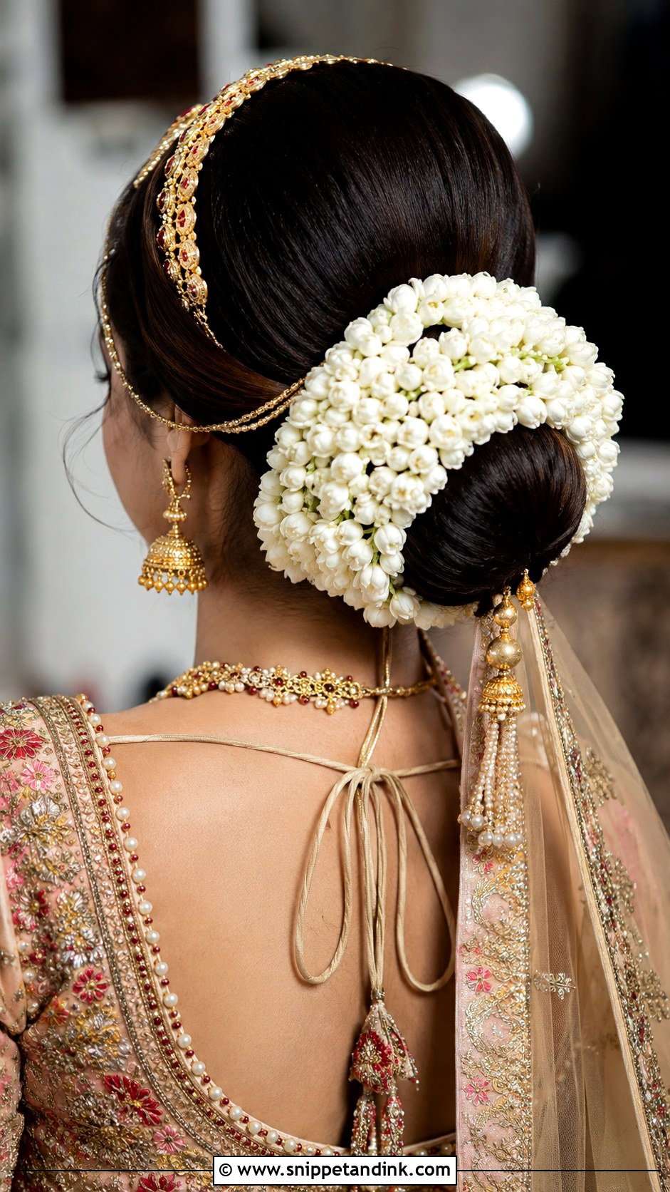 Traditional Wedding Indian Juda Bun - Snippet and Ink - 15 Traditional Wedding Hair Ideas