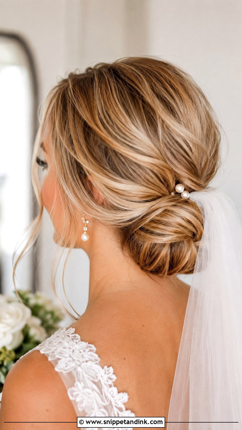 Traditional Wedding Low Bun - Snippet and Ink - 15 Traditional Wedding Hair Ideas