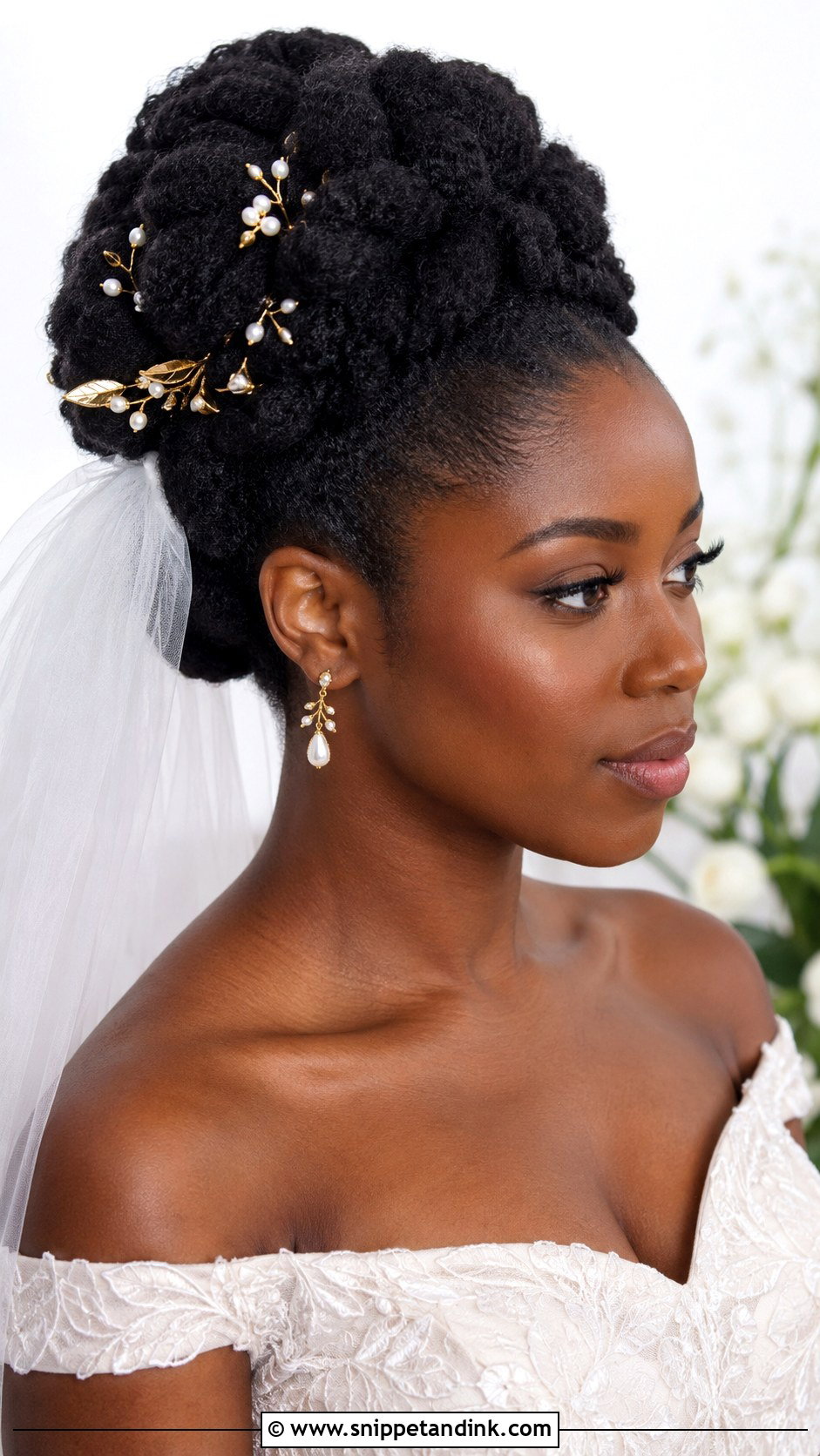Traditional Wedding Natural Hair Updo - Snippet and Ink - 15 Traditional Wedding Hair Ideas