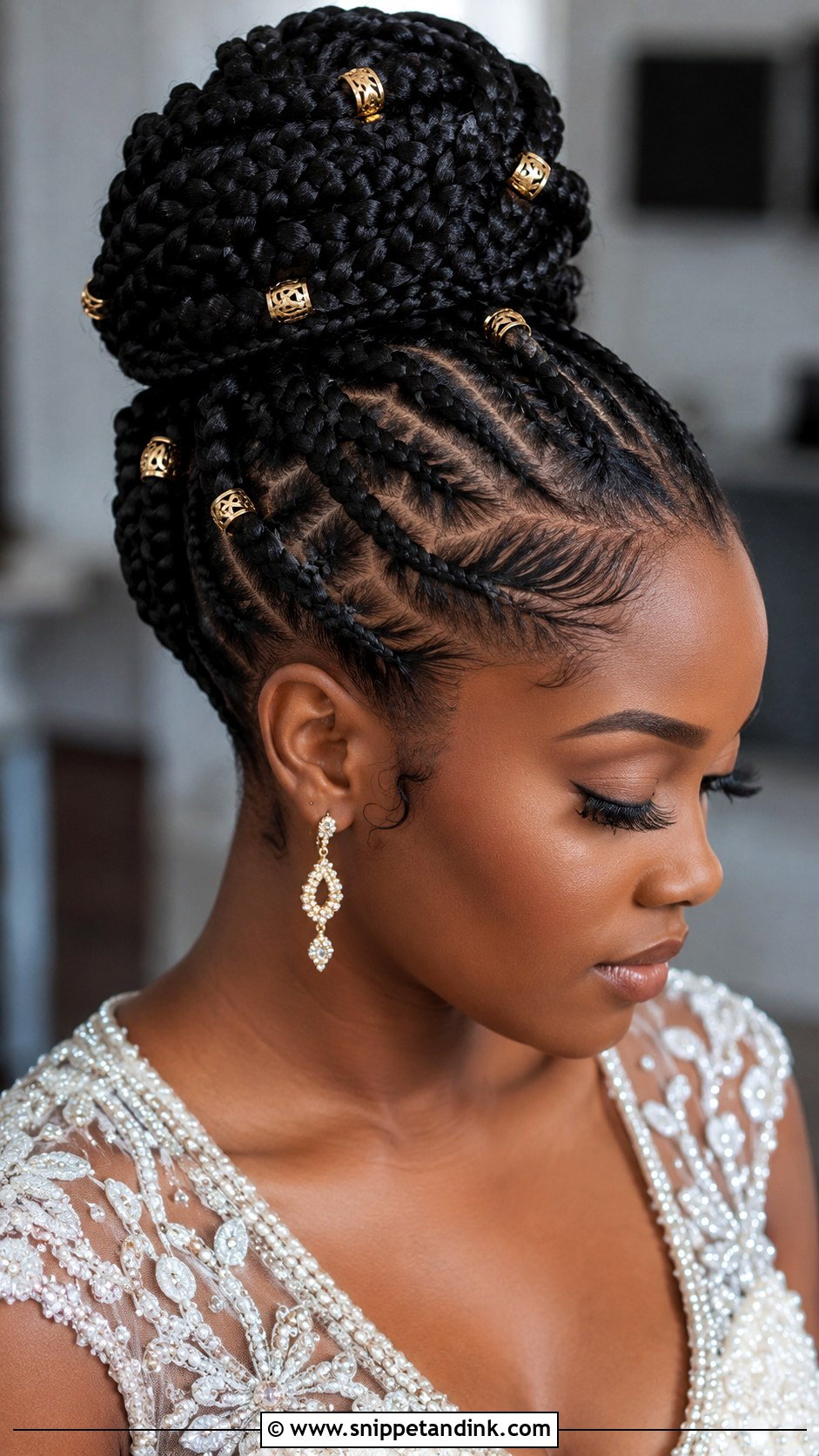 Tribal Braids Updo - Snippet and Ink - 20 Braids Wedding Hairstyles Black Women