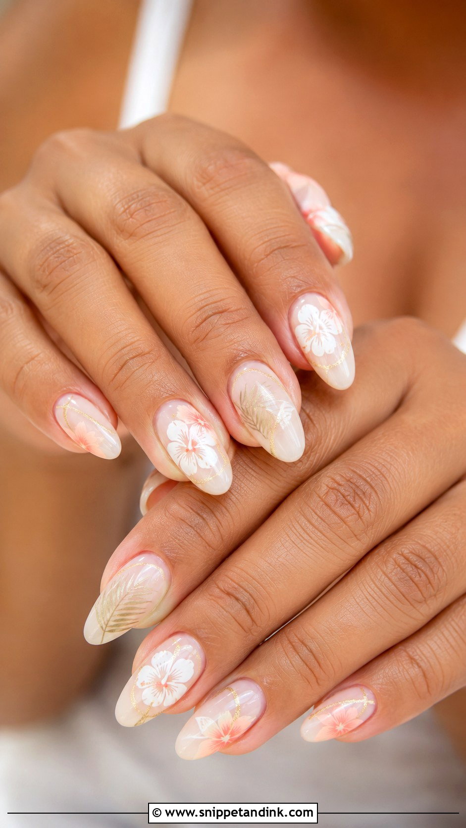 Tropical Beach Wedding Nails - Snippet and Ink - 20 Beach Wedding Nails for Bride