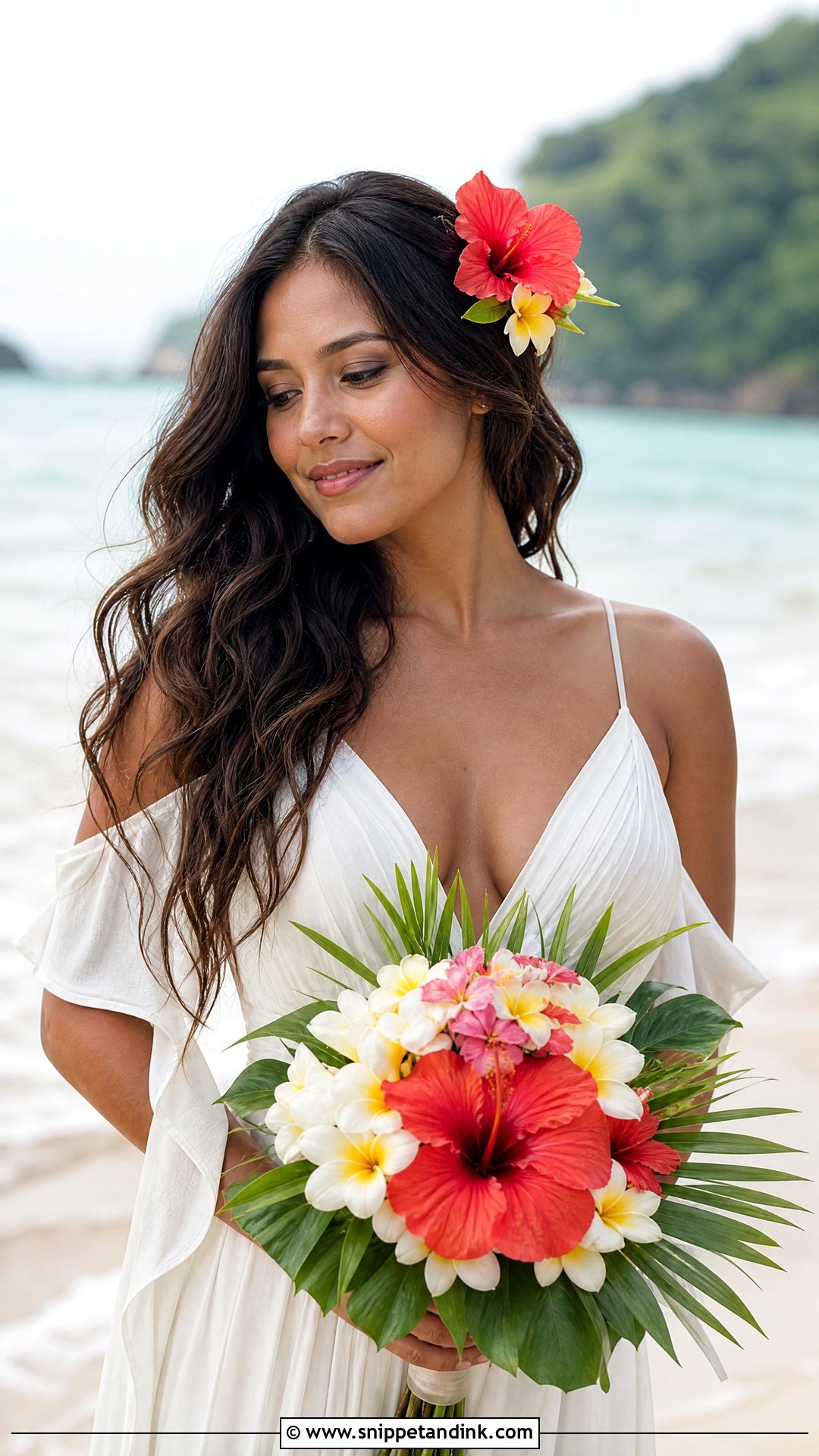 Tropical Flowers for a Beach Wedding - Snippet and Ink - 20 Bridal Hair Flower Ideas