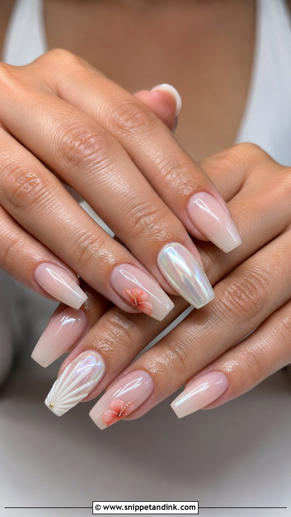 Tropical Wedding Coffin Nails - Snippet and Ink - 20 Tropical Wedding Nails