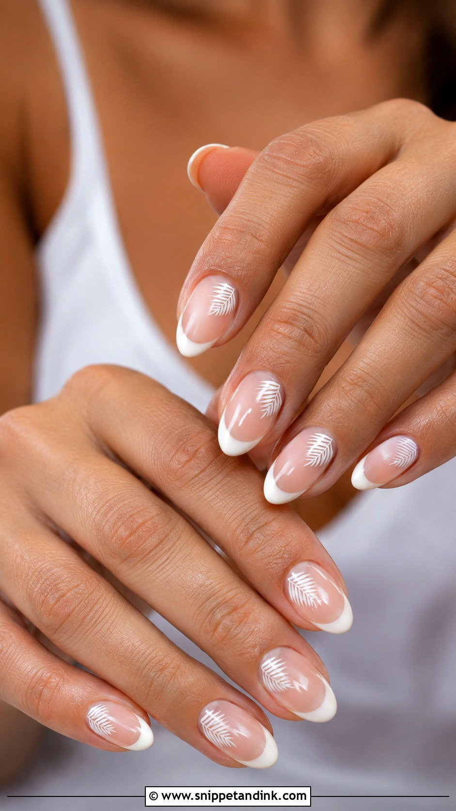 Tropical Wedding French Tip Nails - Snippet and Ink - 20 Tropical Wedding Nails