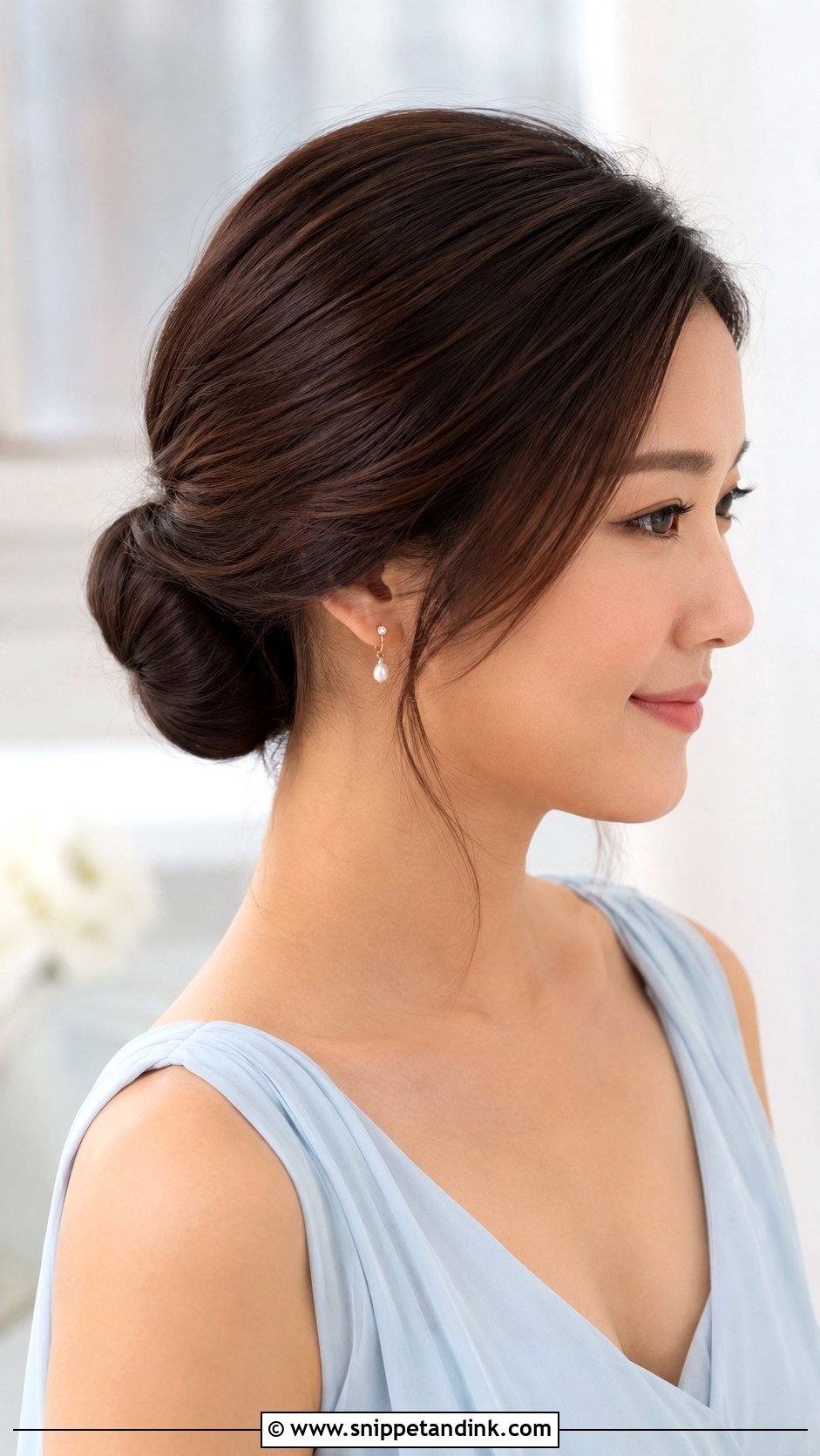 Tucked Bun Bridesmaid Updo For Medium Hair - Snippet and Ink - 20 Bridesmaids Updos for Medium Hair