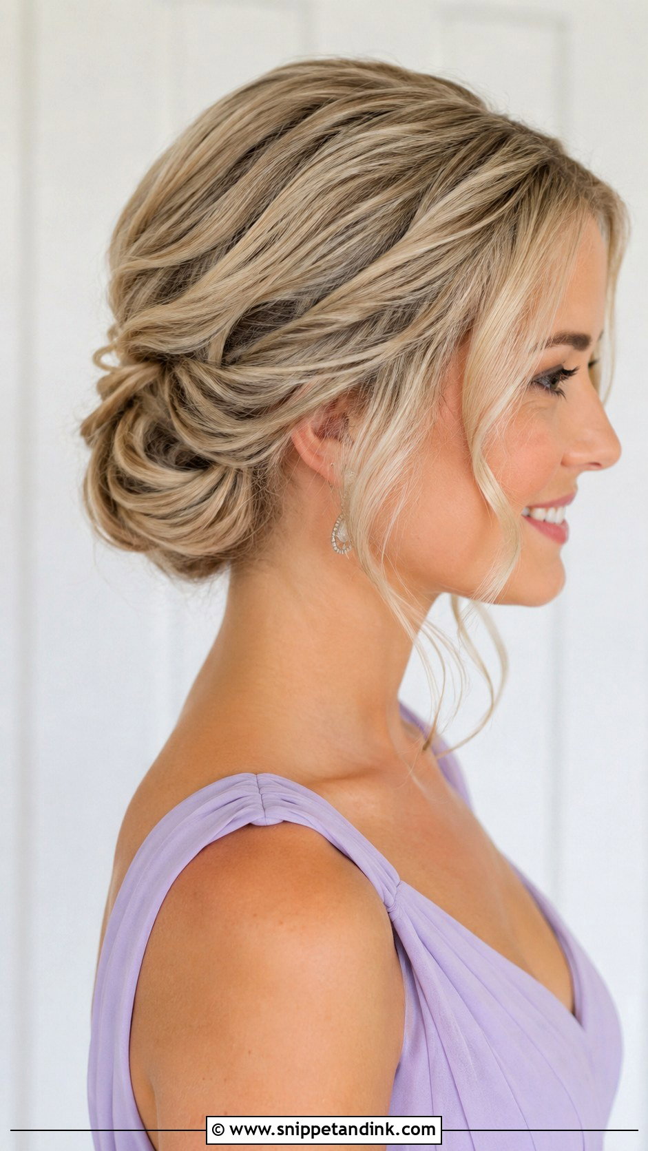 Tucked Updo Bridesmaid Hair - Snippet and Ink - 35 Bridesmaid Updo Hairstyles