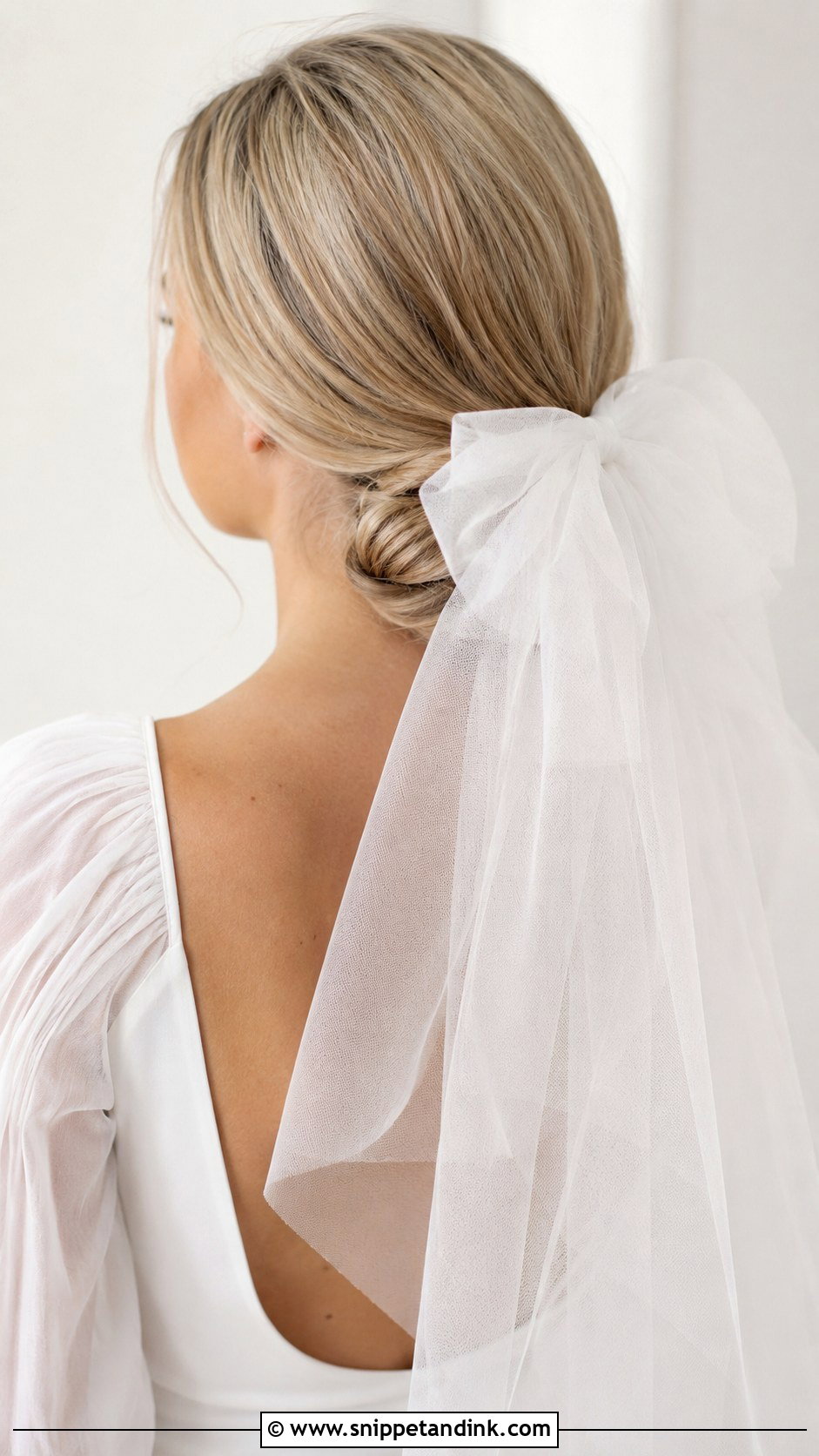 Tulle Bow for Whimsical Bride - Snippet and Ink - 25 Hair Pieces for Wedding