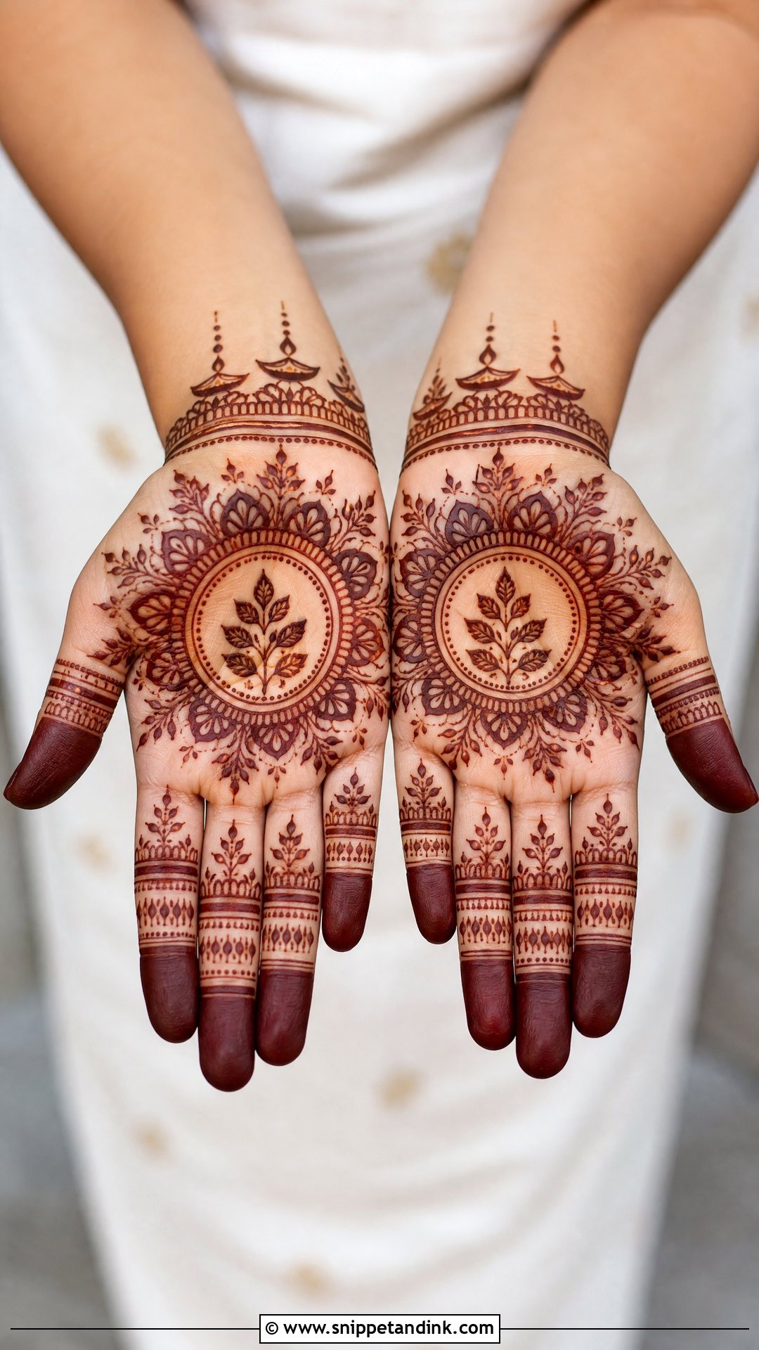 Tulsi Vivah Mandala Mehndi Design - Snippet and Ink - 20 Tulsi Vivah Mehndi Design Ideas